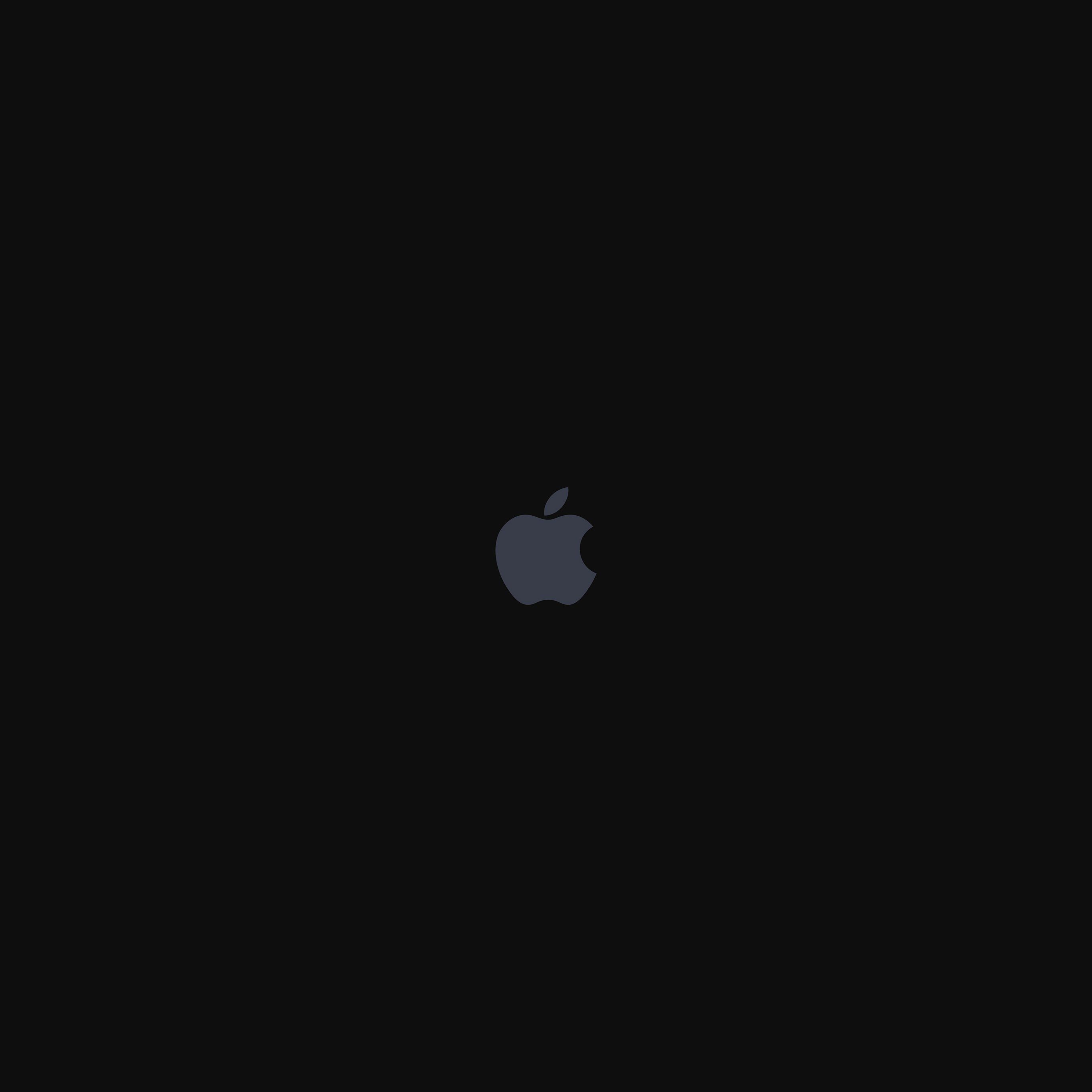 Logo Apple nero minimale, azienda tech, 2732x2732 2K, Desktop
