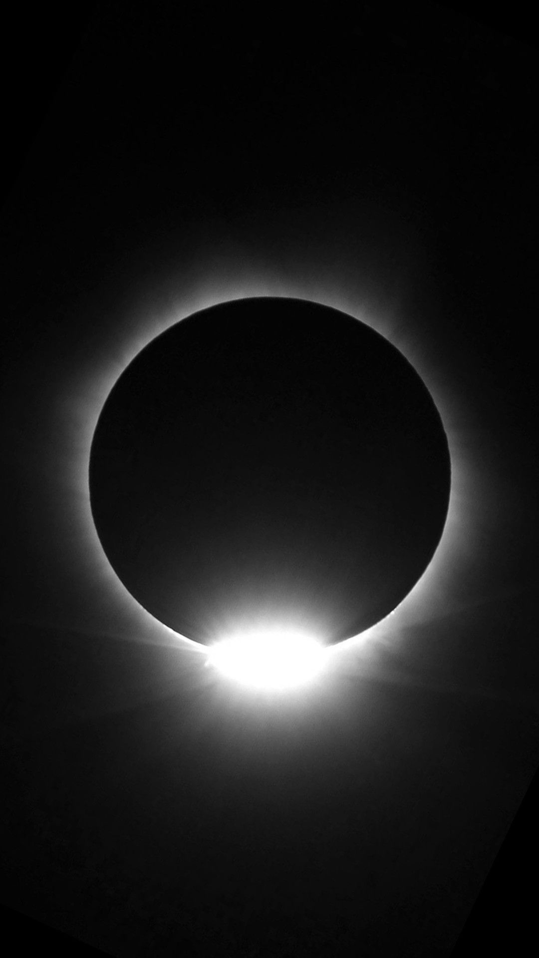 Eclissi solare nera, 1080x1920 Verticale, iPhone Plus