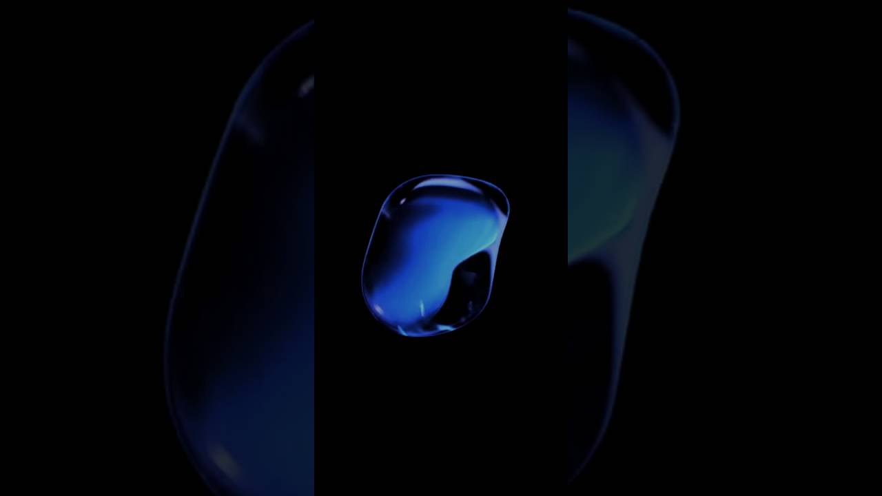 Goccia blu astratta scura, 1280x720 HD, Desktop