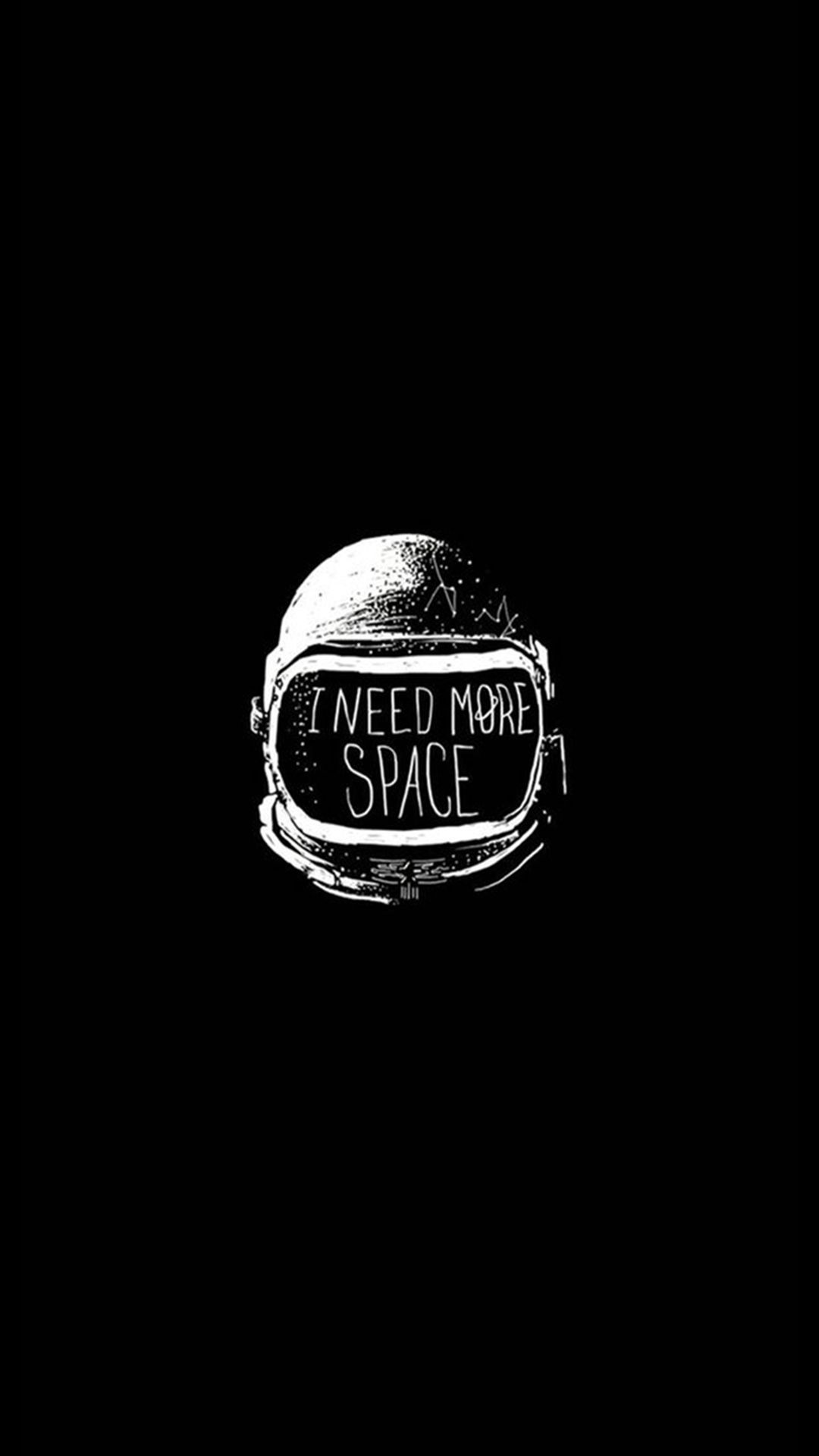 Casco astronauta sfondo nero, 1080x1920 Verticale, iPhone Pro