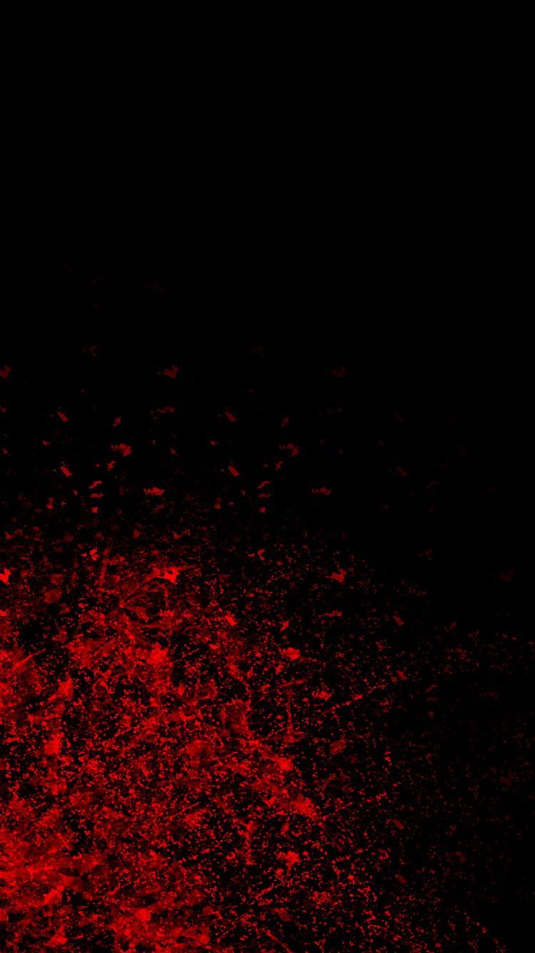 Particelle rosse su nero, 750x1334 Full HD Verticale, iPhone Pro