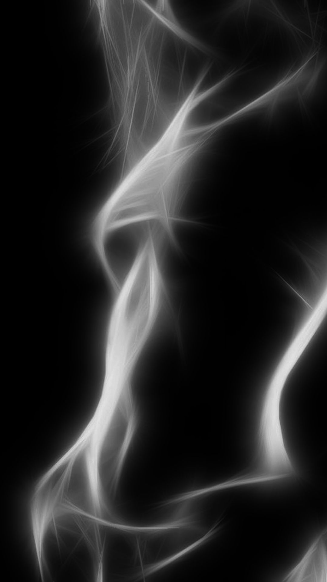 Filamenti di fumo bianco nero, 1080x1920 Full HD Verticale, iPhone Pro Max