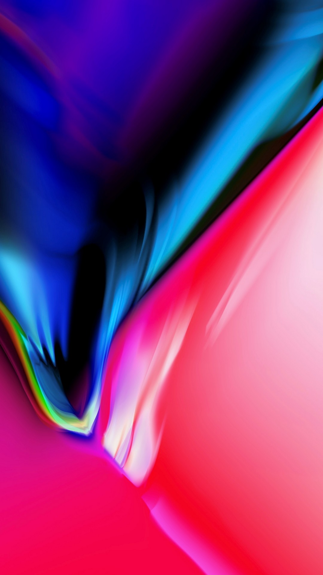 Astratto sfumato blu rosa, 1080x1920 Full HD Verticale, iPhone Pro
