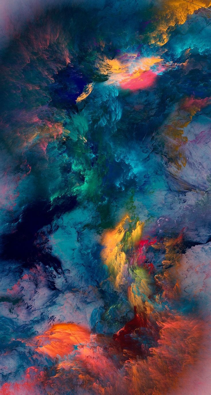 Nebulosa astratta colorata, 736x1377 Verticale, iPhone