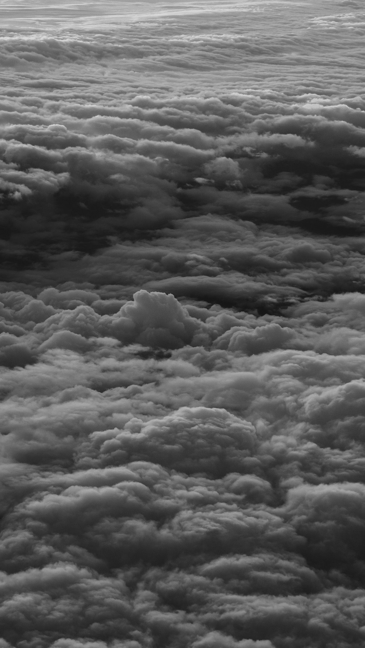 Nuvole in bianco e nero, 1242x2208 Verticale, OnePlus