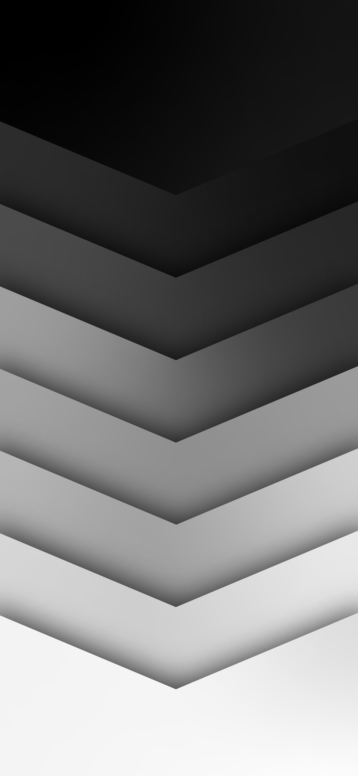 Frecce chevron sfumate grigio nero, 1242x2688 Verticale, iPhone Pro Max
