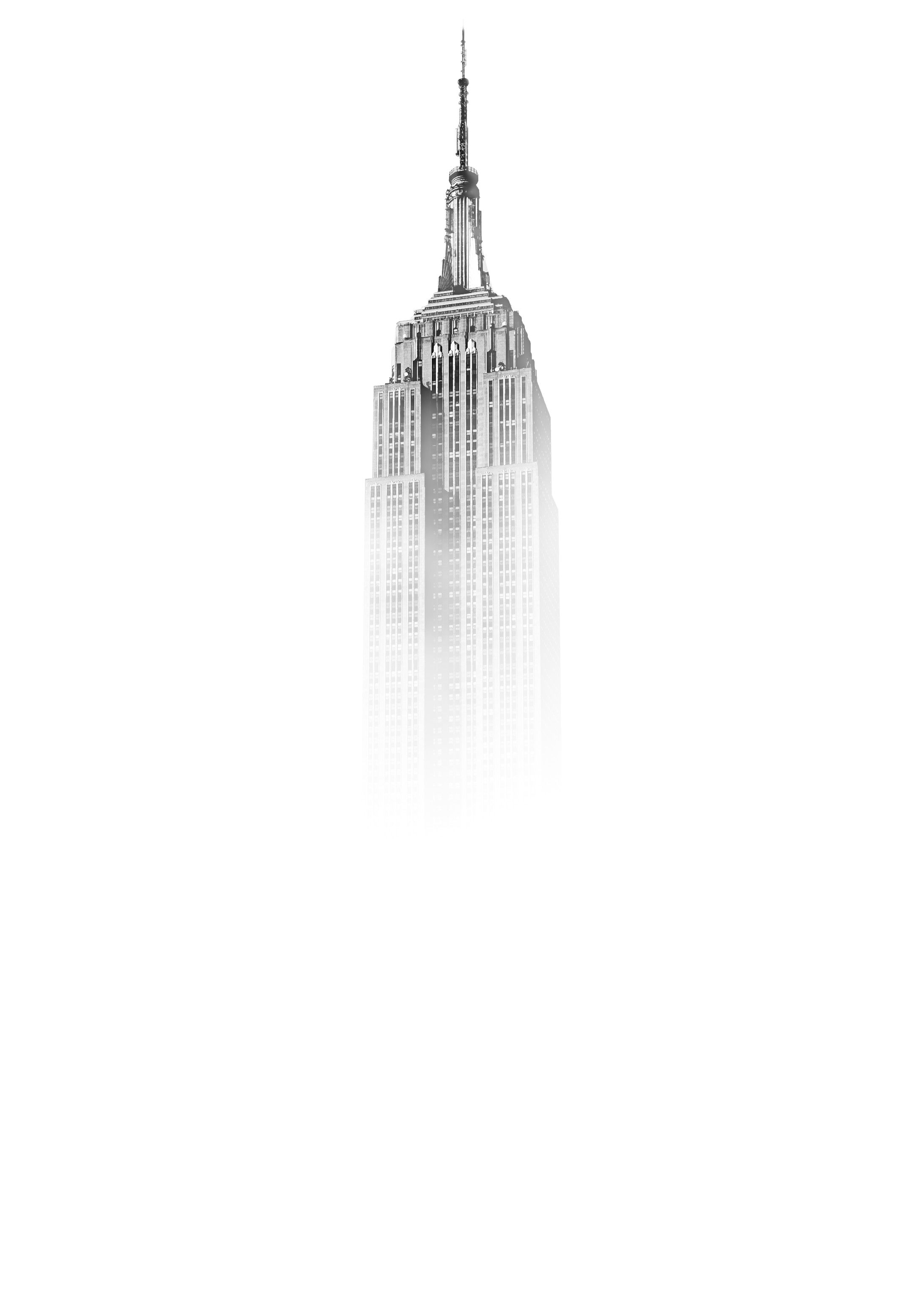 Empire State Building nebbia, 2185x3059 Verticale, iPhone