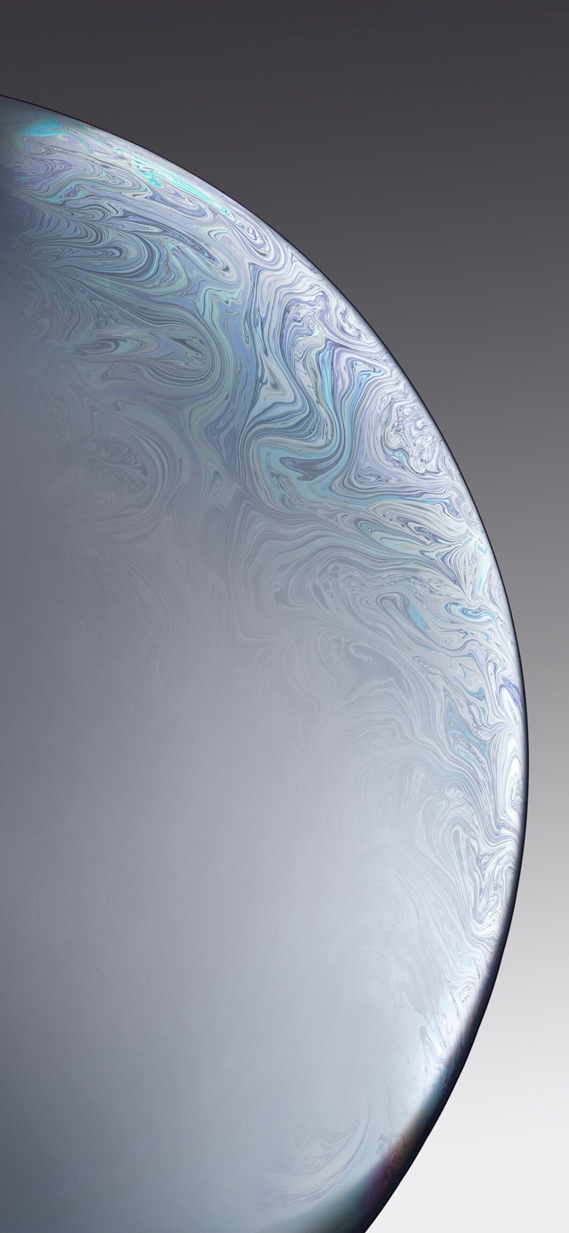 Sfera astratta grigio-blu, 1125x2436 Verticale, iPhone Plus