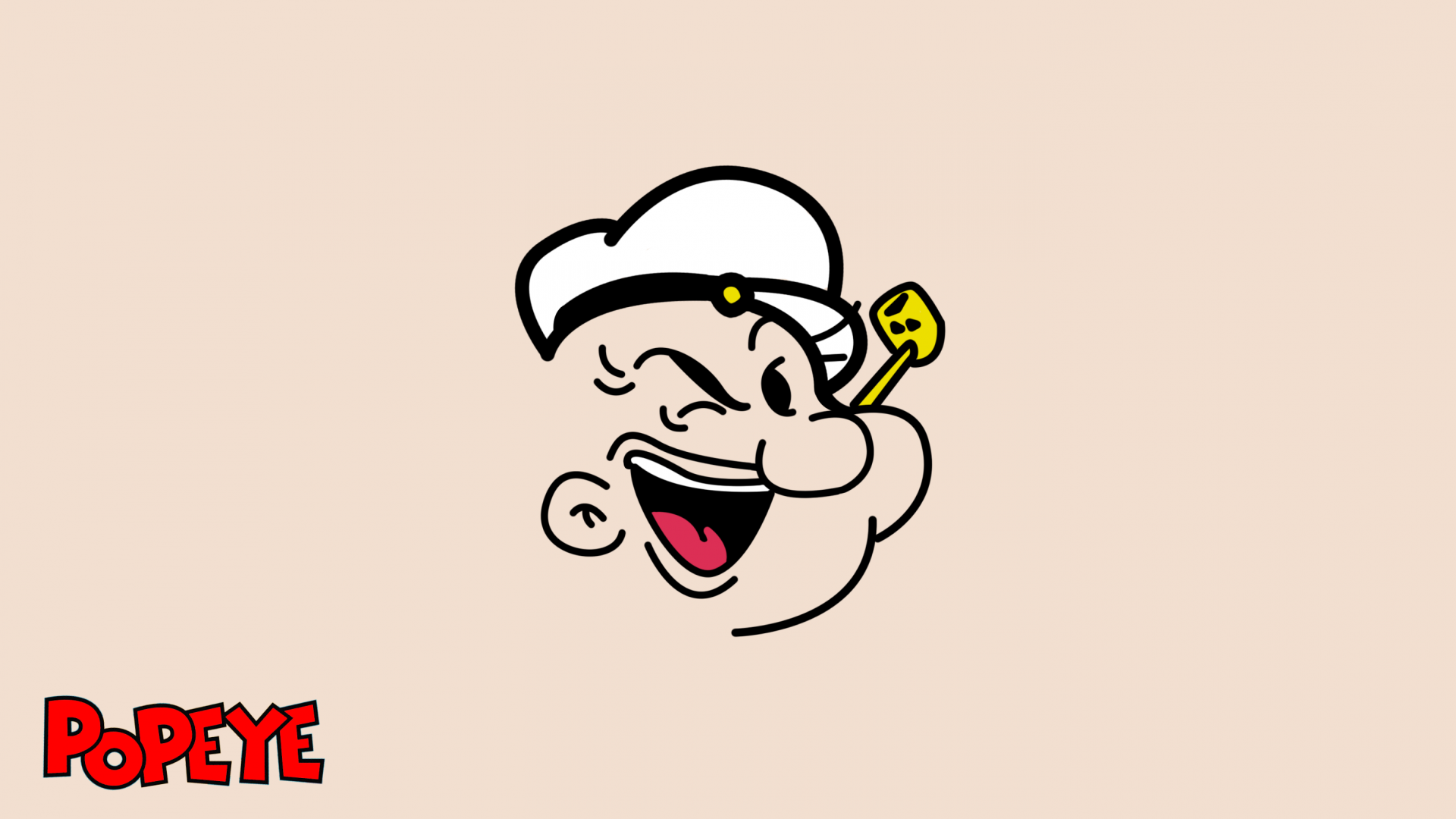 Braccio di Ferro cartone animato, 1920x1080 1080p, Laptop