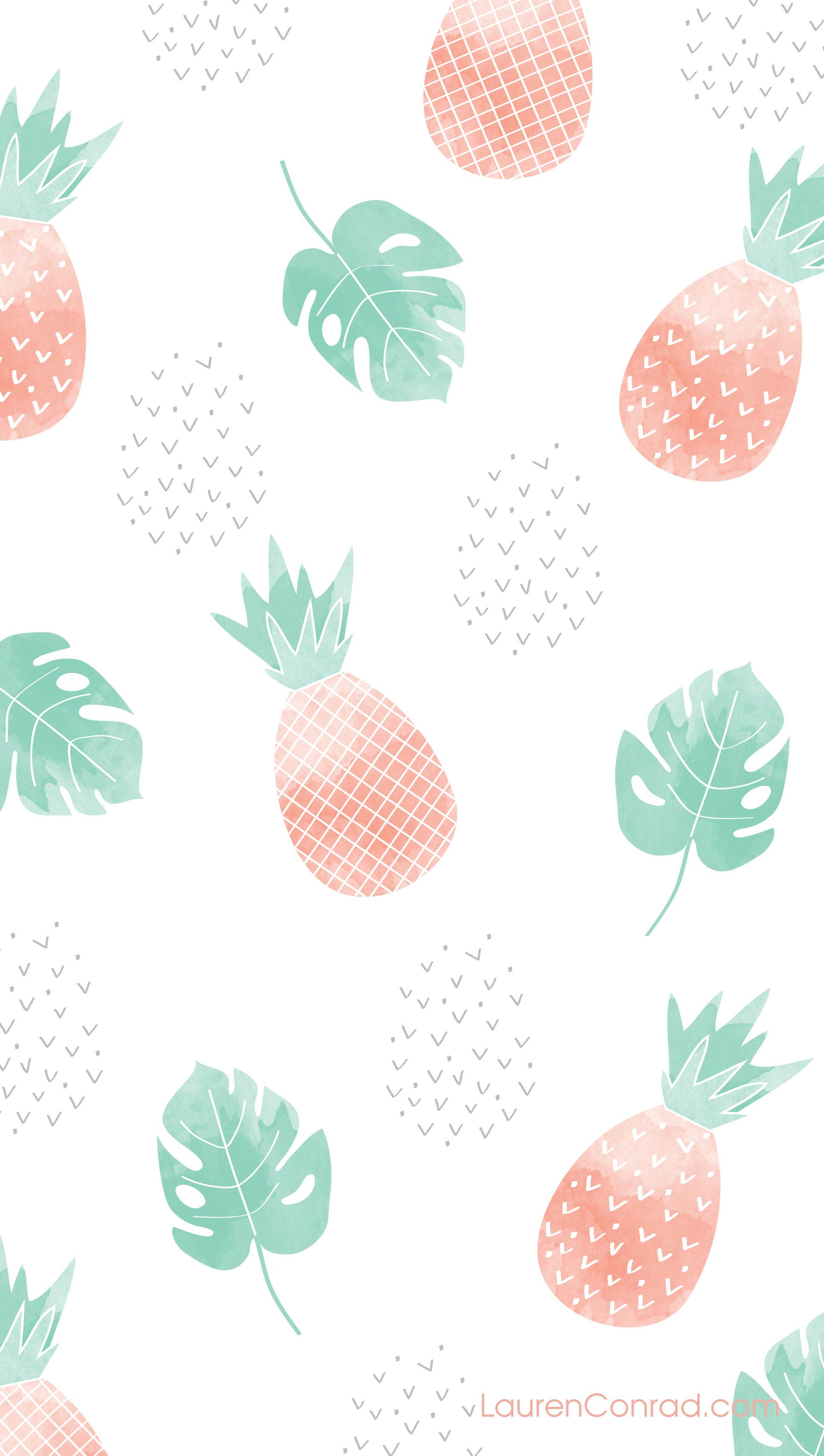 Ananas rosa pattern pastello, 1928x3407 Verticale, iPhone Air