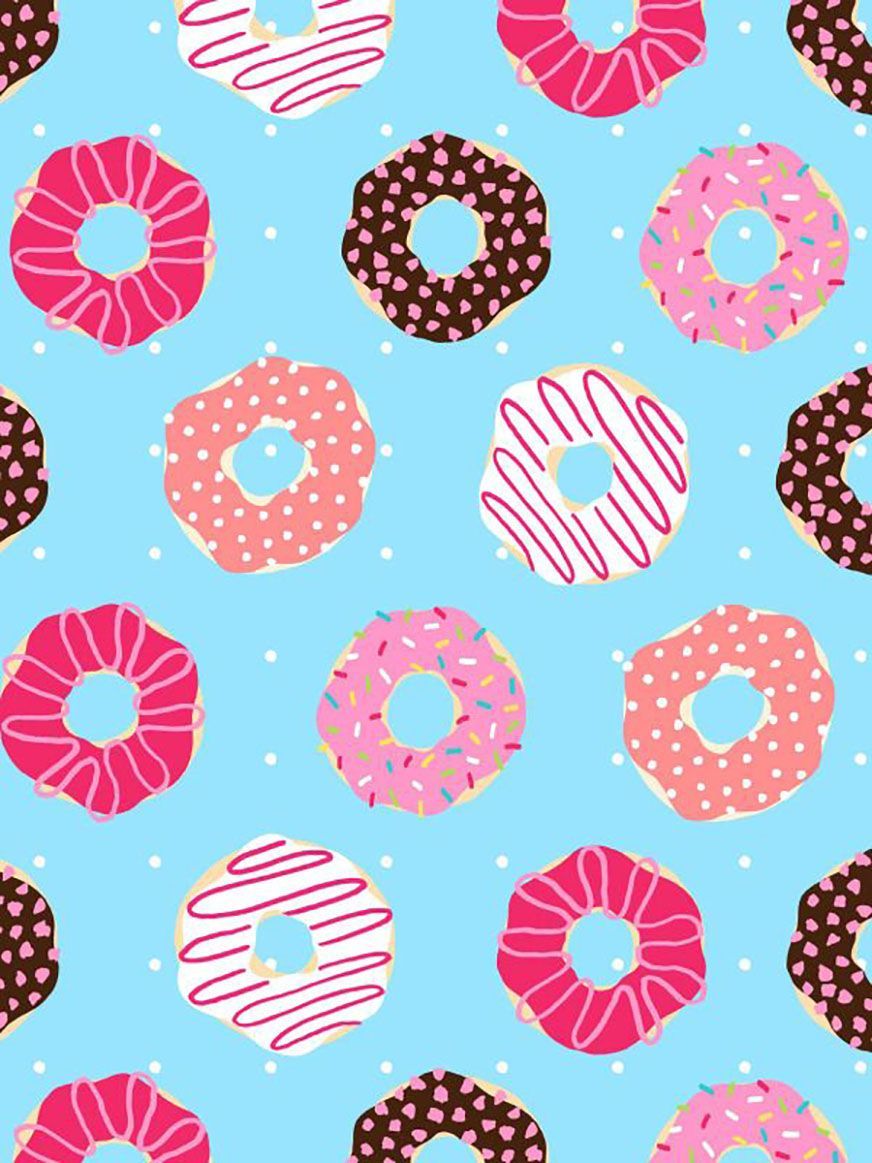 Donut colorati sfondo azzurro, 872x1163 Full HD Verticale, iPhone Pro