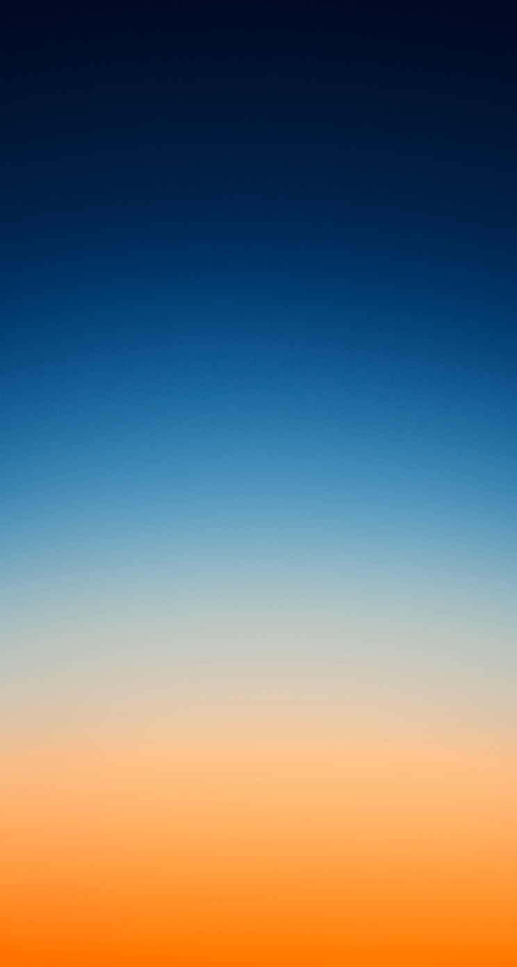 Gradiente blu arancione tramonto, 744x1392 Verticale, iPhone Air