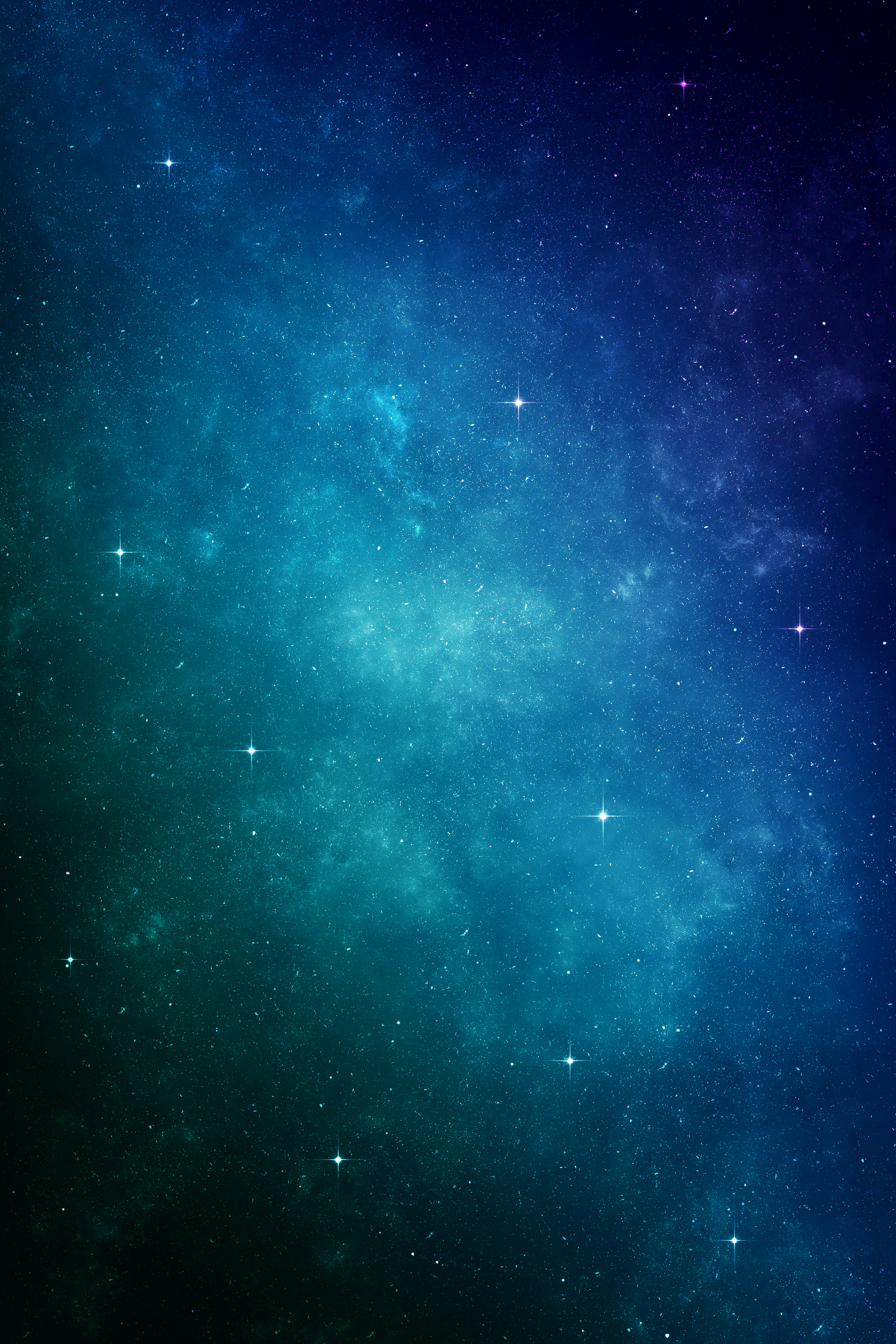 Cielo stellato blu verde, 2000x3000 Verticale, iPhone Plus
