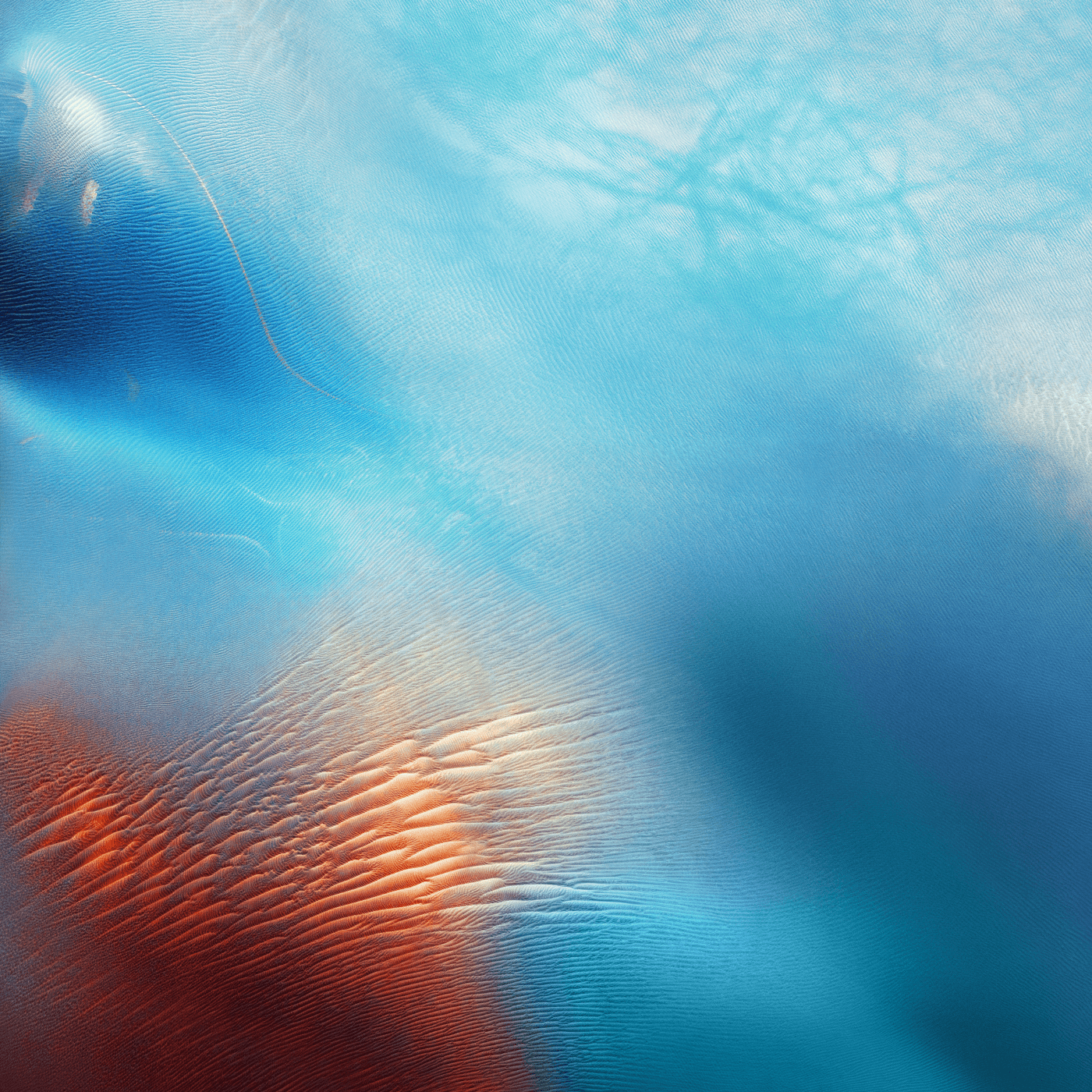 Astratto blu e arancione sfumato, 1400x1400 HD, Desktop
