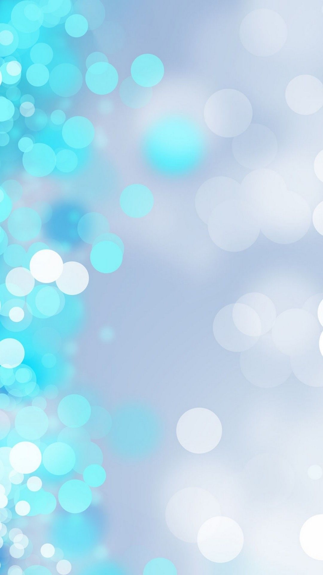 Bokeh astratto blu e bianco, 1080x1920 Verticale, iPhone Air