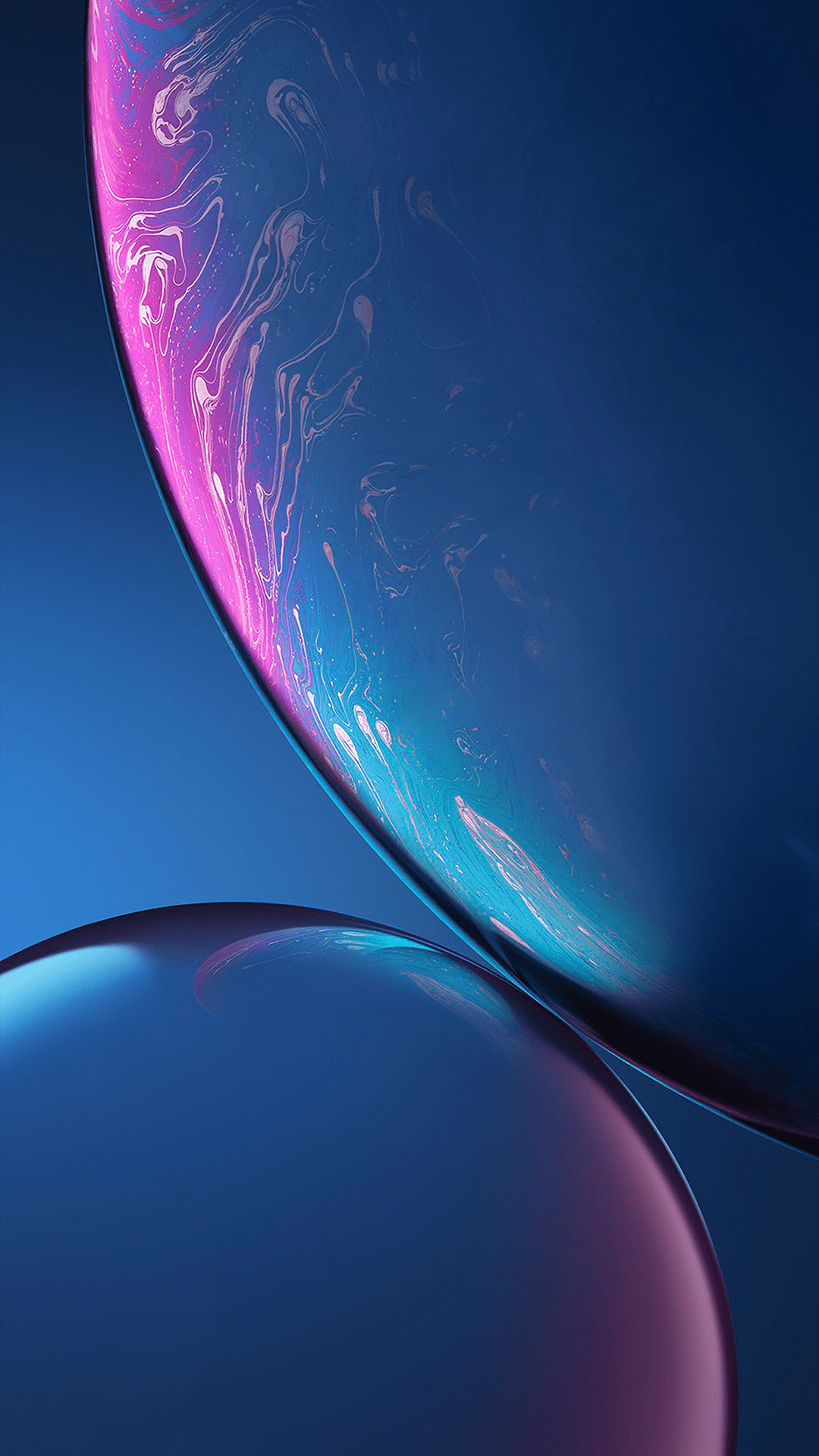 Sfere astratte blu e rosa, 1080x1920 Full HD Verticale, iPhone Plus