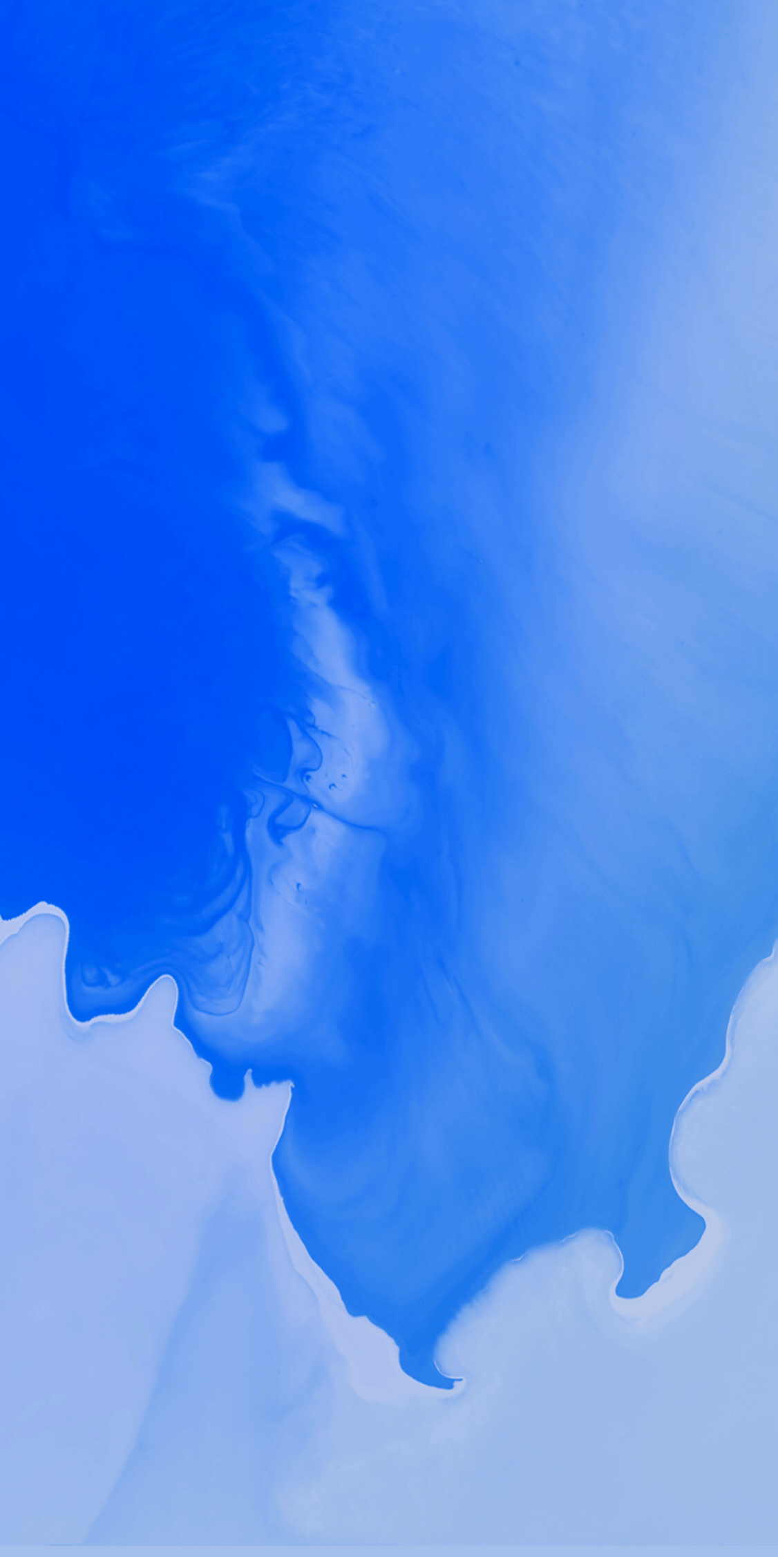 Sfondo astratto blu acquerello, 1126x2252 Verticale, iPhone Pro
