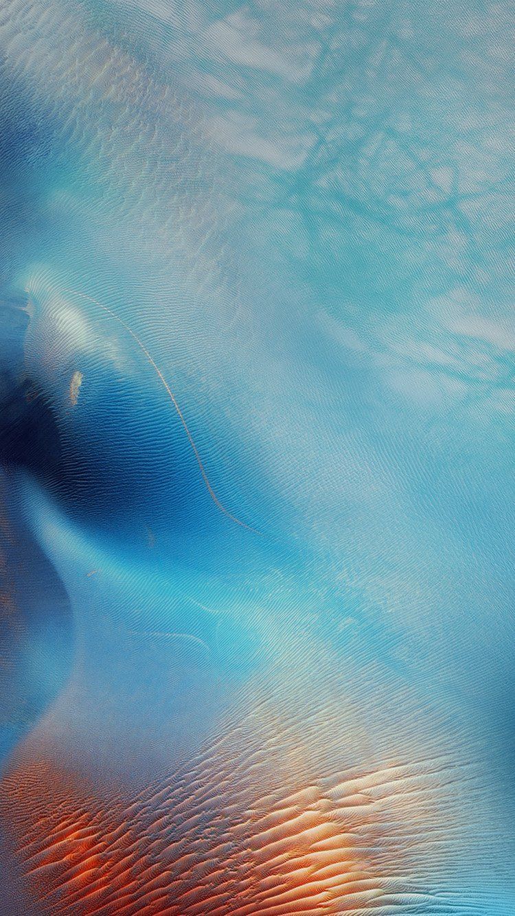 Onde astratte blu e arancio, 750x1334 Full HD Verticale, iPhone