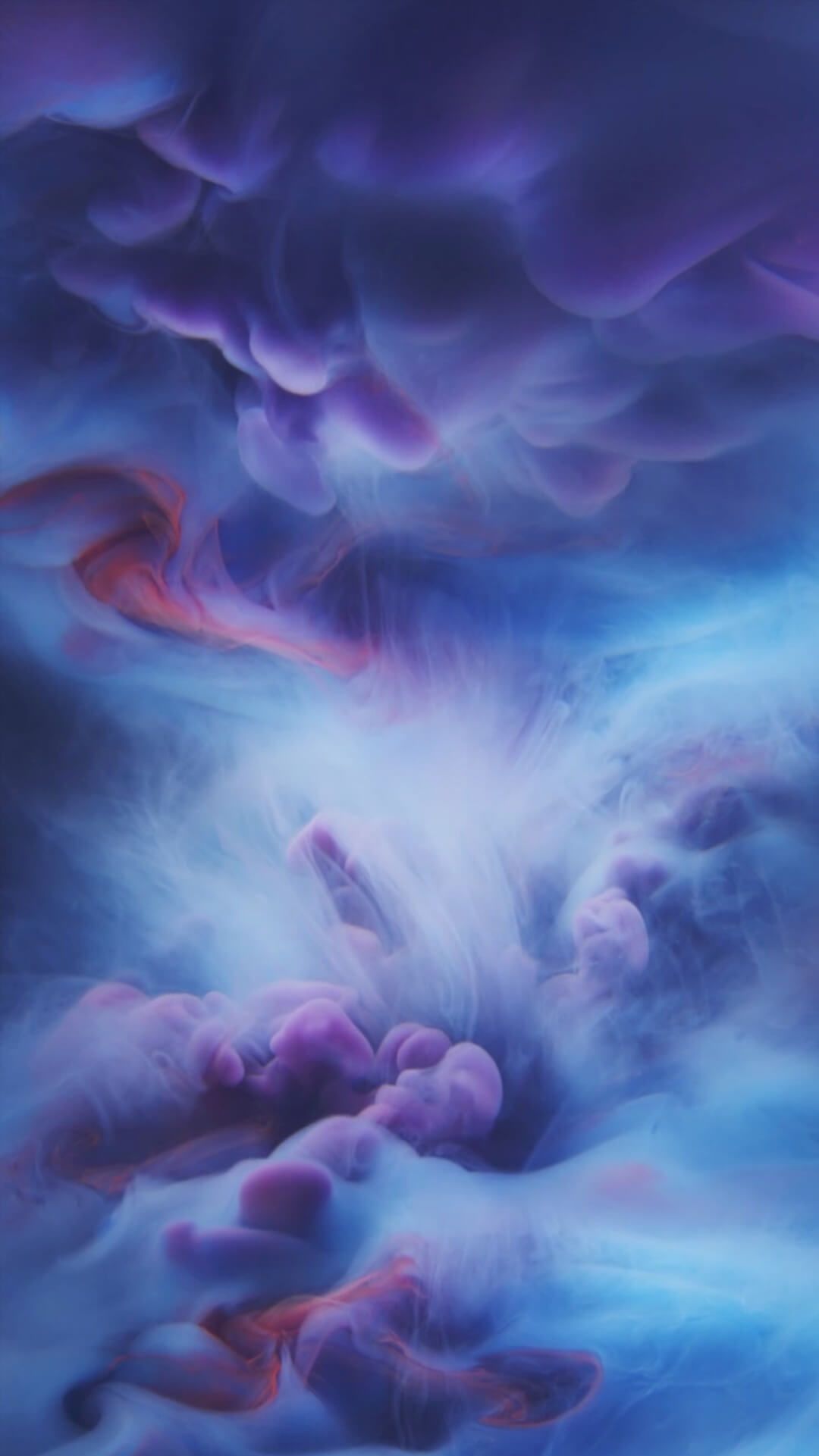 Nuvole astratte blu viola, 1080x1921 Full HD Verticale, iPhone Air