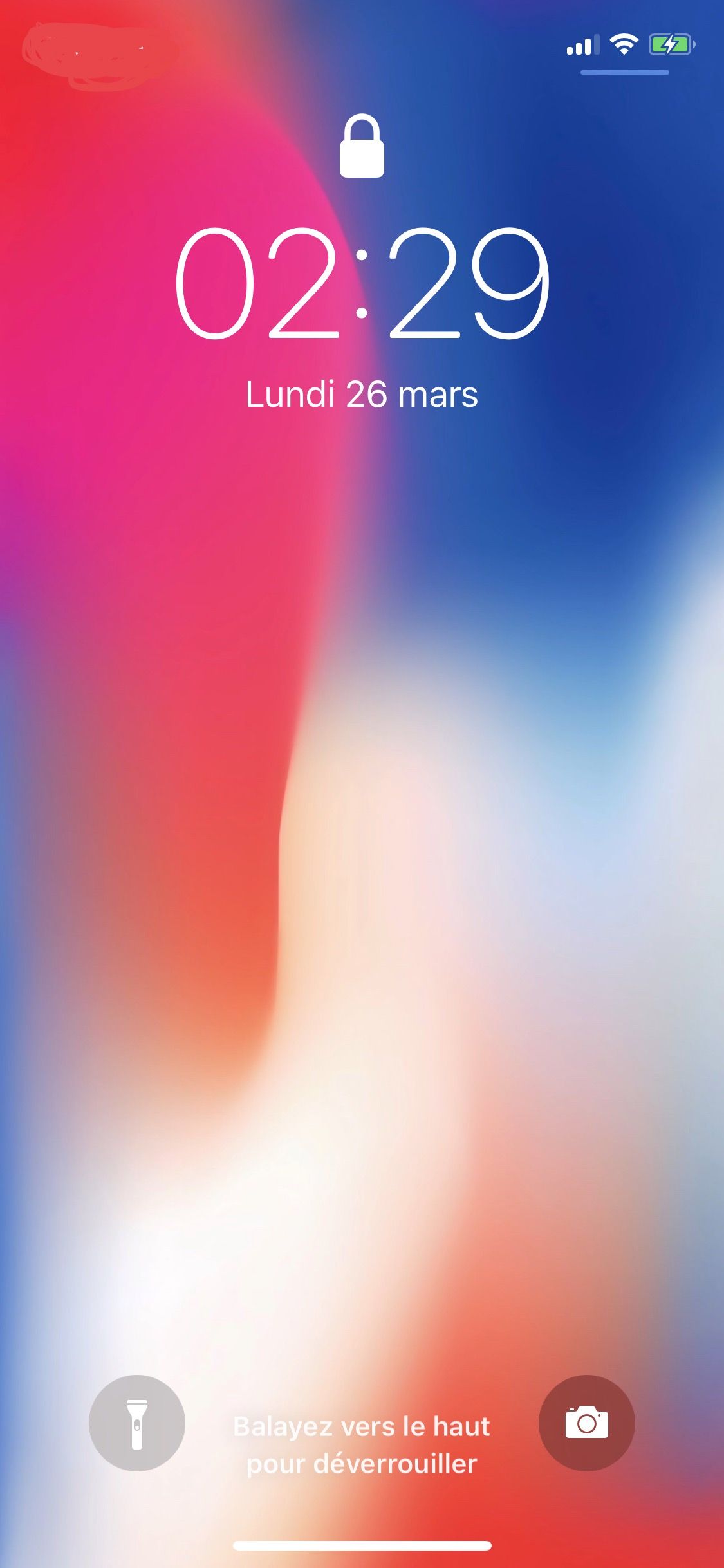 Sfondo astratto rosso blu sfumato, 1125x2436 Verticale, iPhone Plus