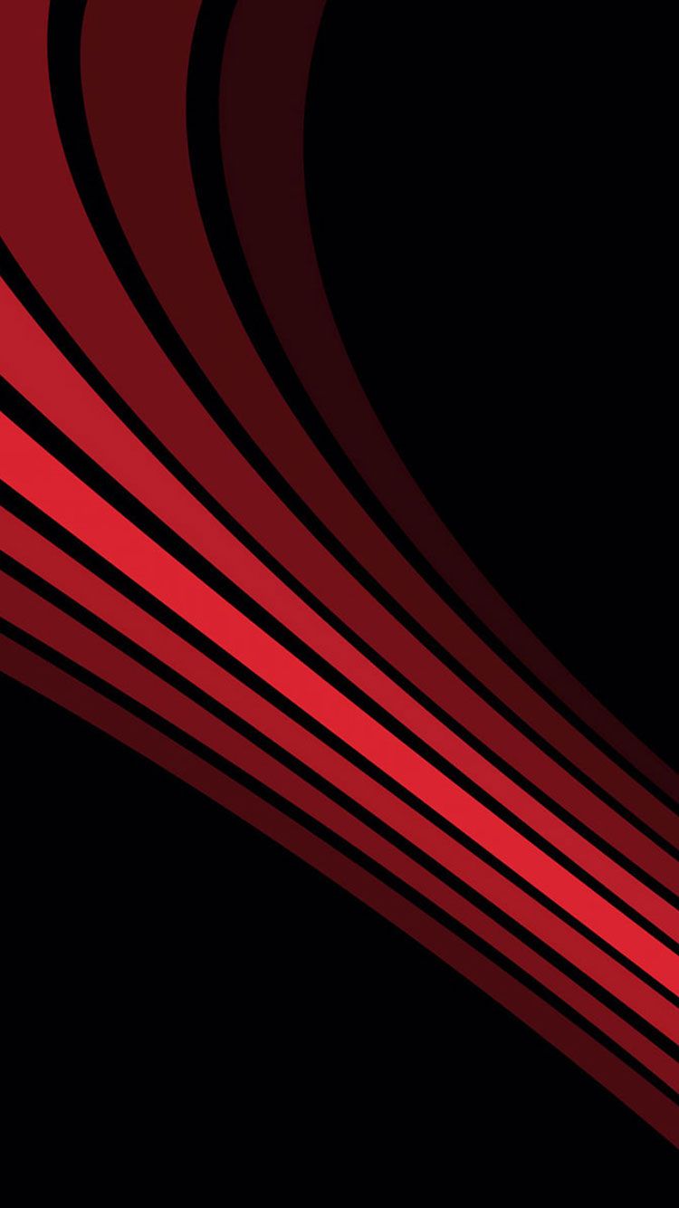Linee curve rosse astratte, 750x1334 Full HD Verticale, iPhone