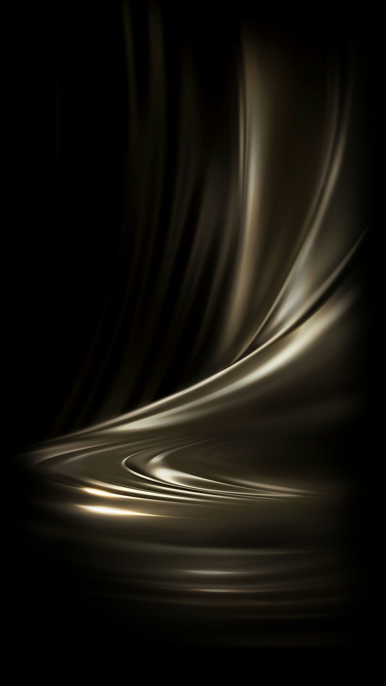 Onde astratte dorate scure, 1264x2247 Full HD Verticale, Galaxy Z