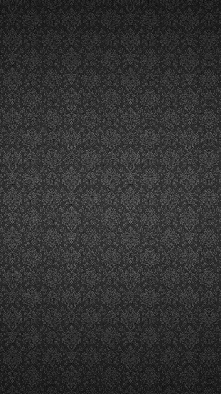 Motivo damascato grigio scuro, 750x1334 Verticale, iPhone Pro Max