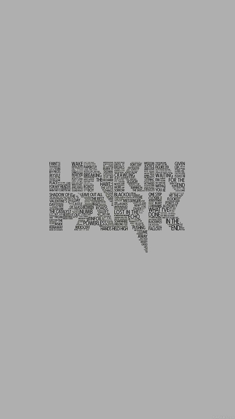 Logo Linkin Park grigio, 750x1334 Verticale, iPhone Air