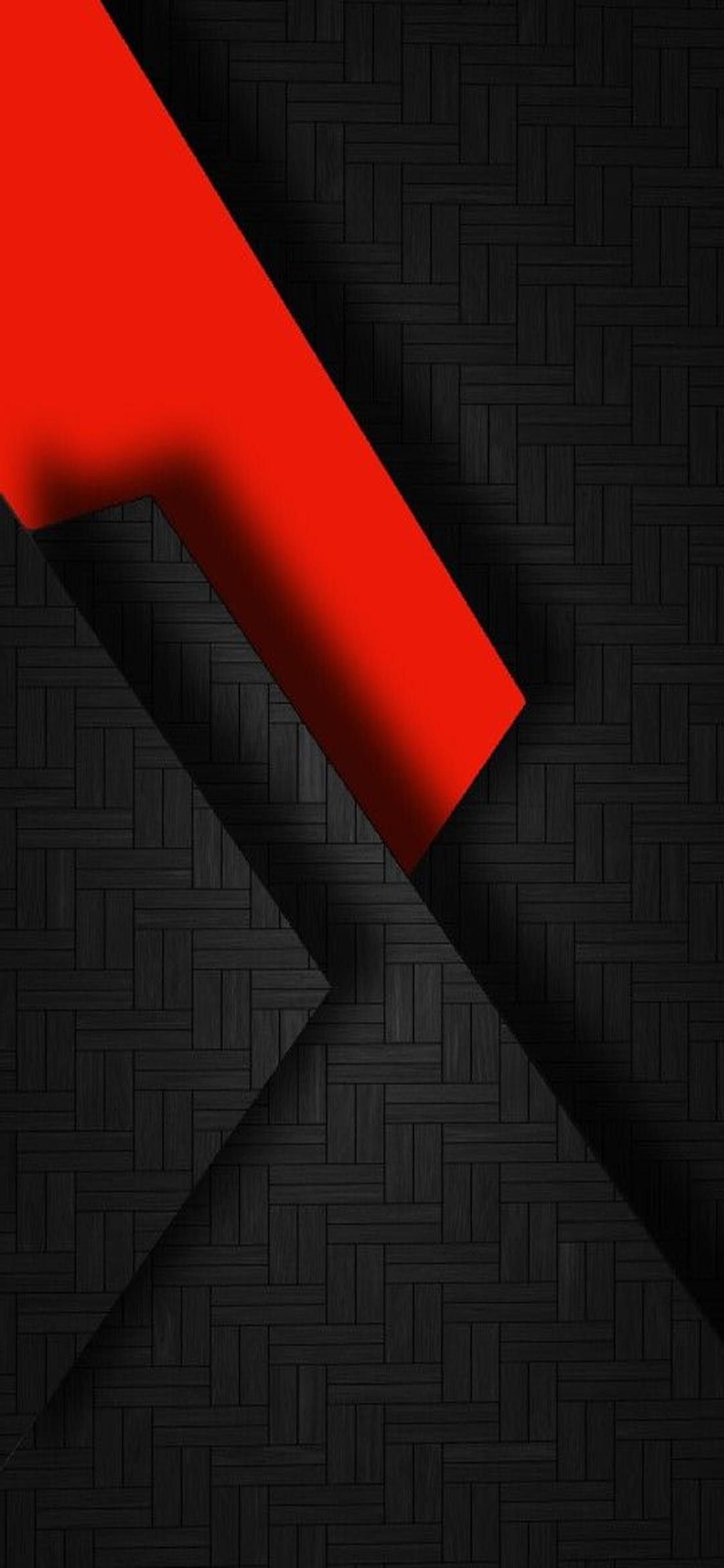 Forme geometriche rosso e nero, 1125x2436 Full HD Verticale, iPhone Air