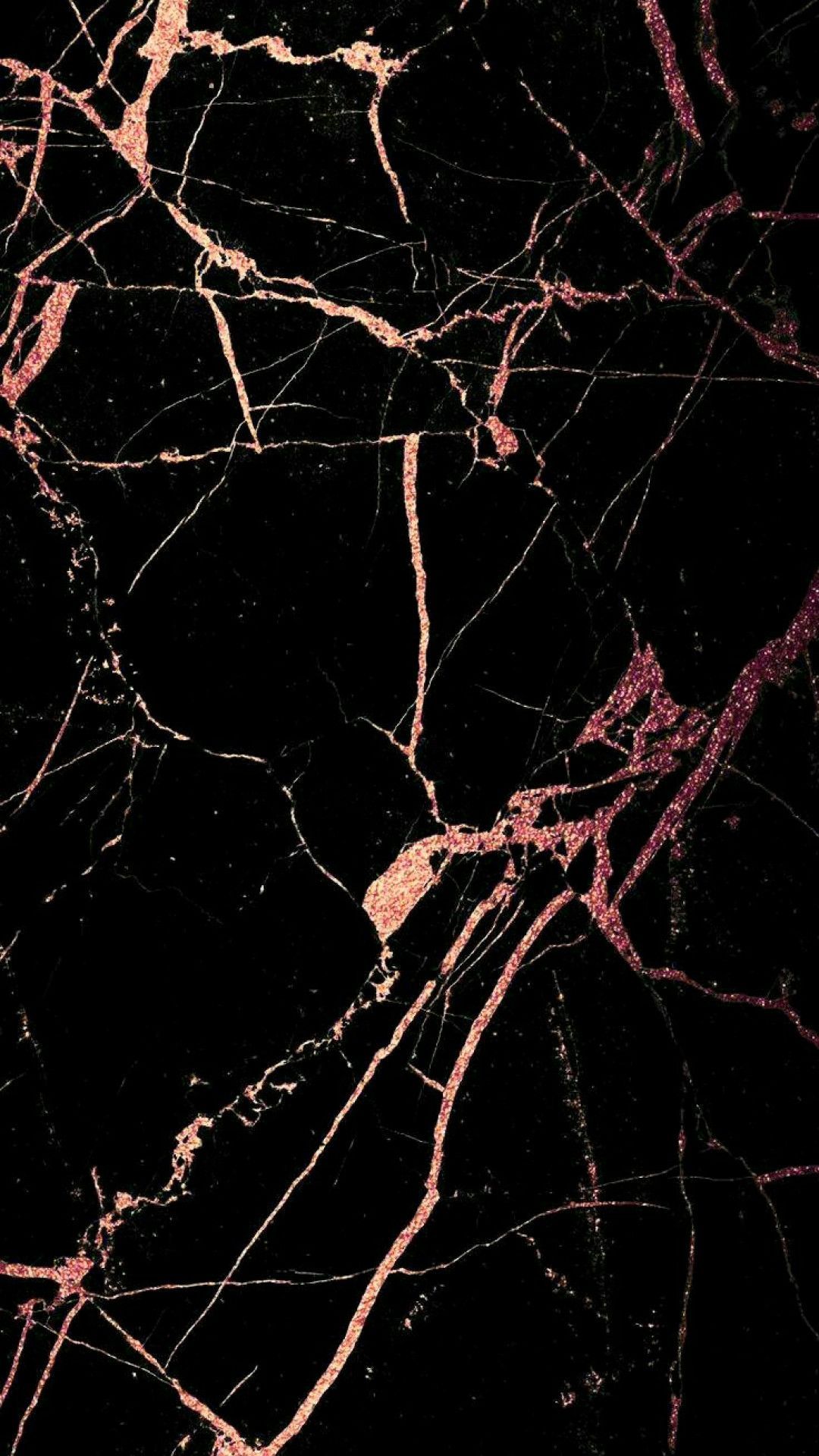 Marmo nero venature rosa, 1080x1920 Verticale, iPhone Pro Max