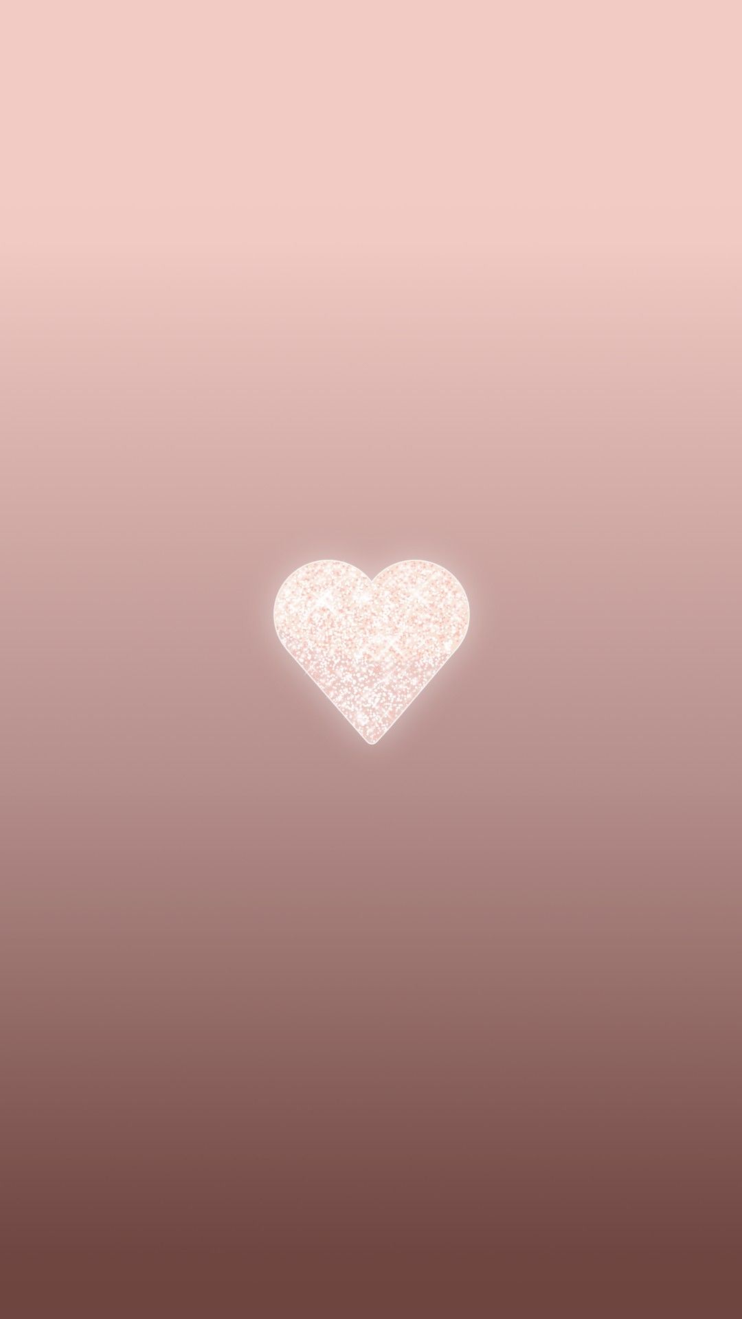 Cuore bianco rose gold, 1080x1920 Full HD Verticale, iPhone