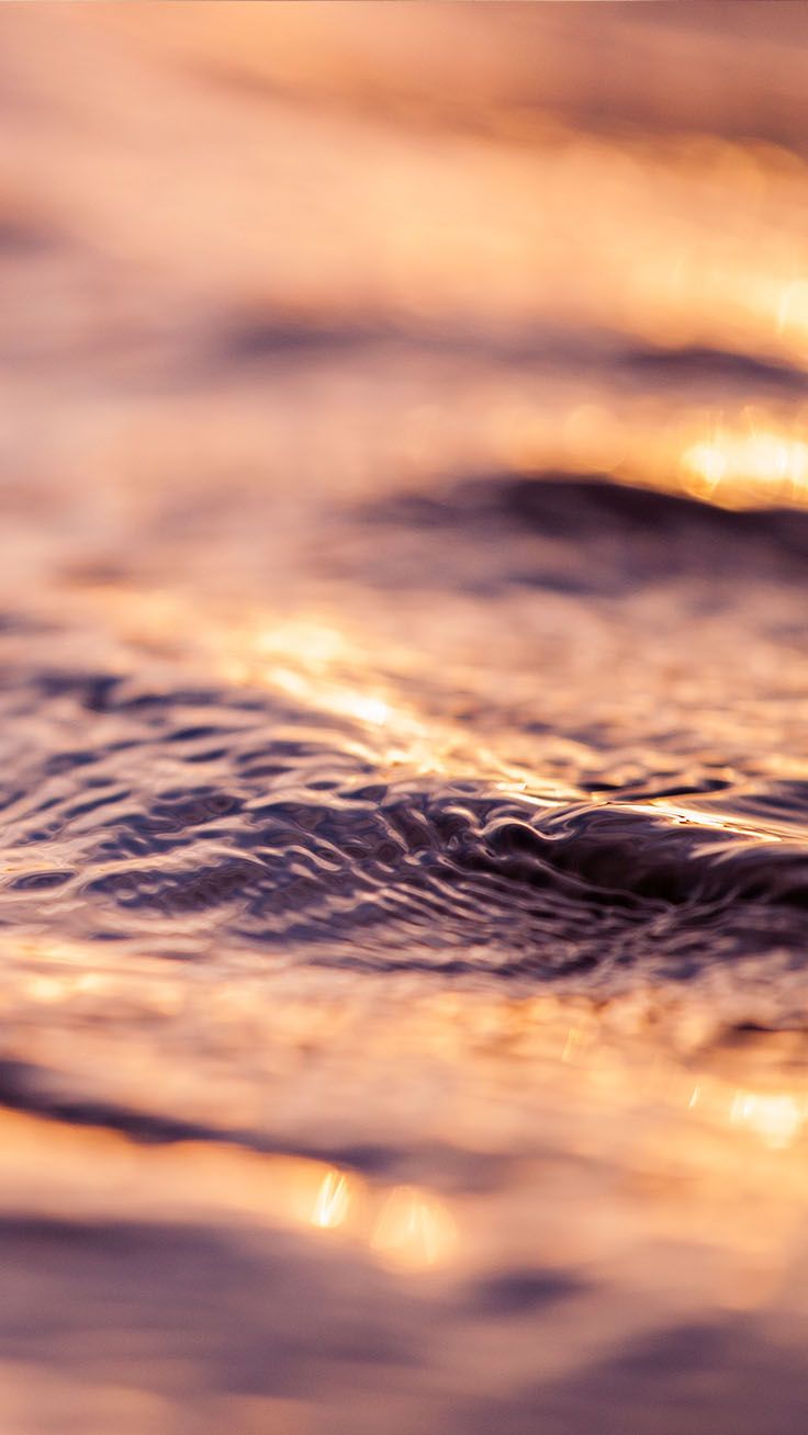 Increspature acqua oro rosa, 736x1308 Full HD Verticale, iPhone
