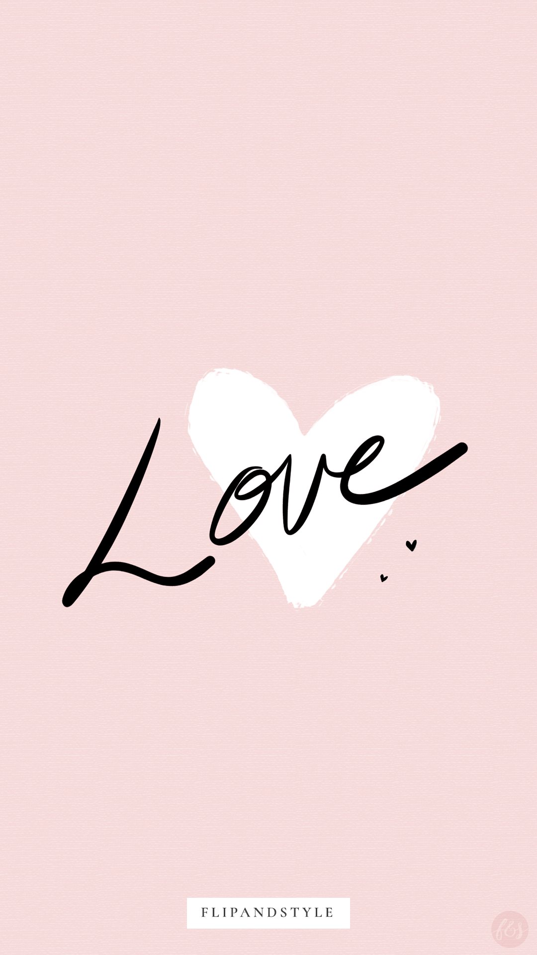 Cuore bianco e scritta Love, 1080x1920 Verticale, iPhone Air