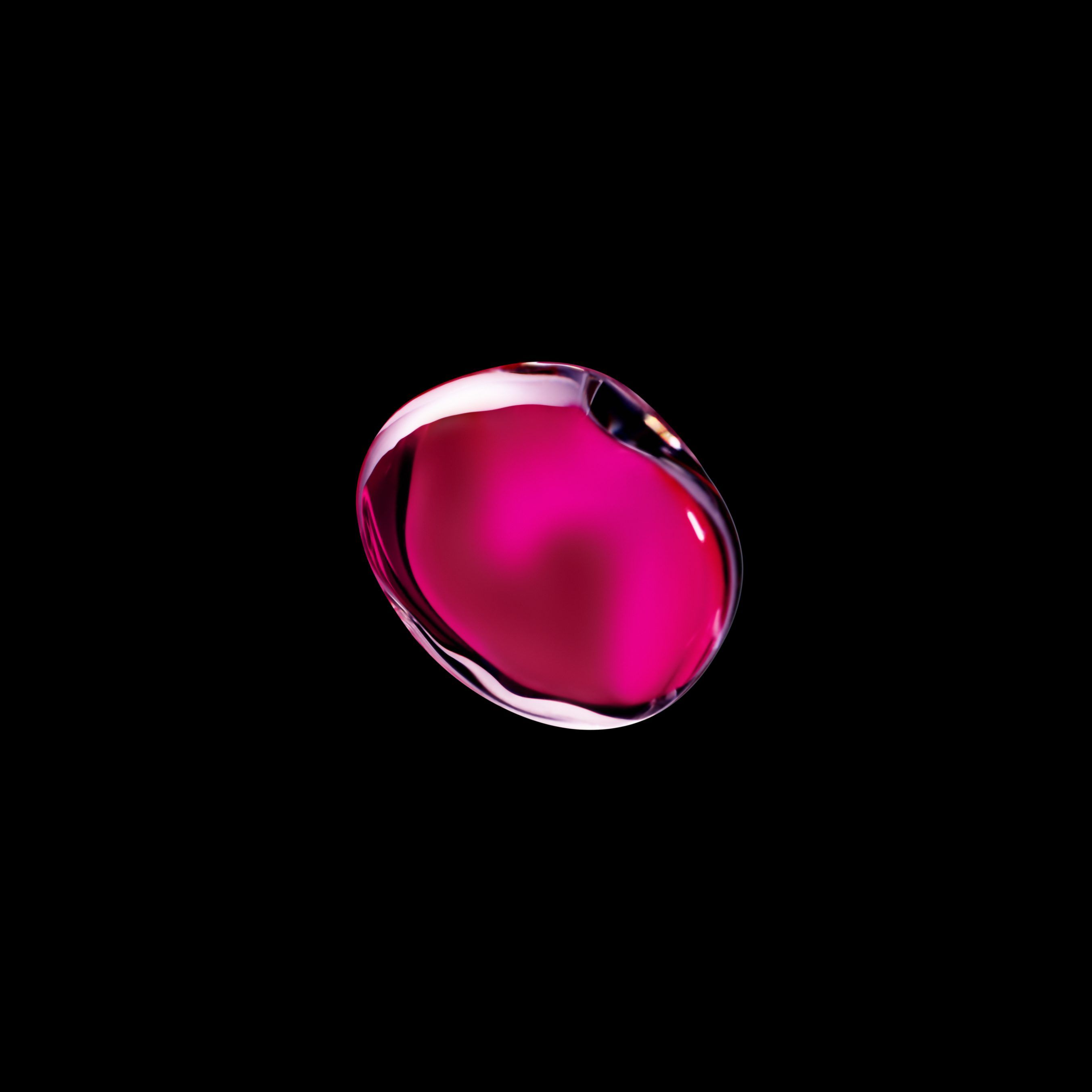 Goccia liquida rossa astratta, 2706x2706 2K, PC