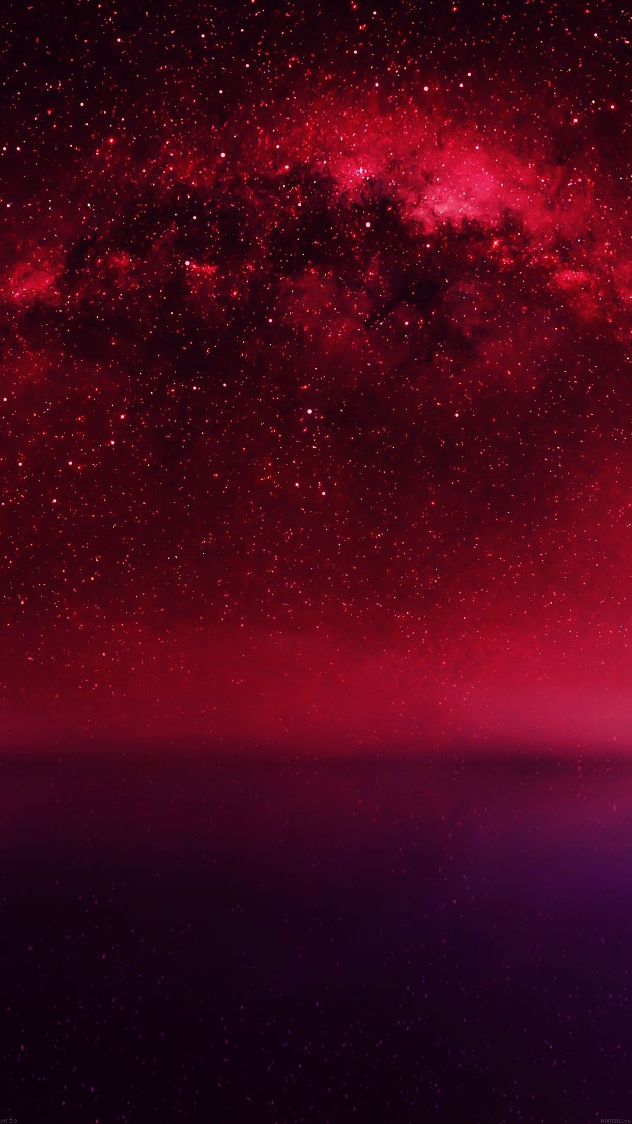 Cielo stellato rosso oceano, 1242x2208 Full HD Verticale, iPhone Pro