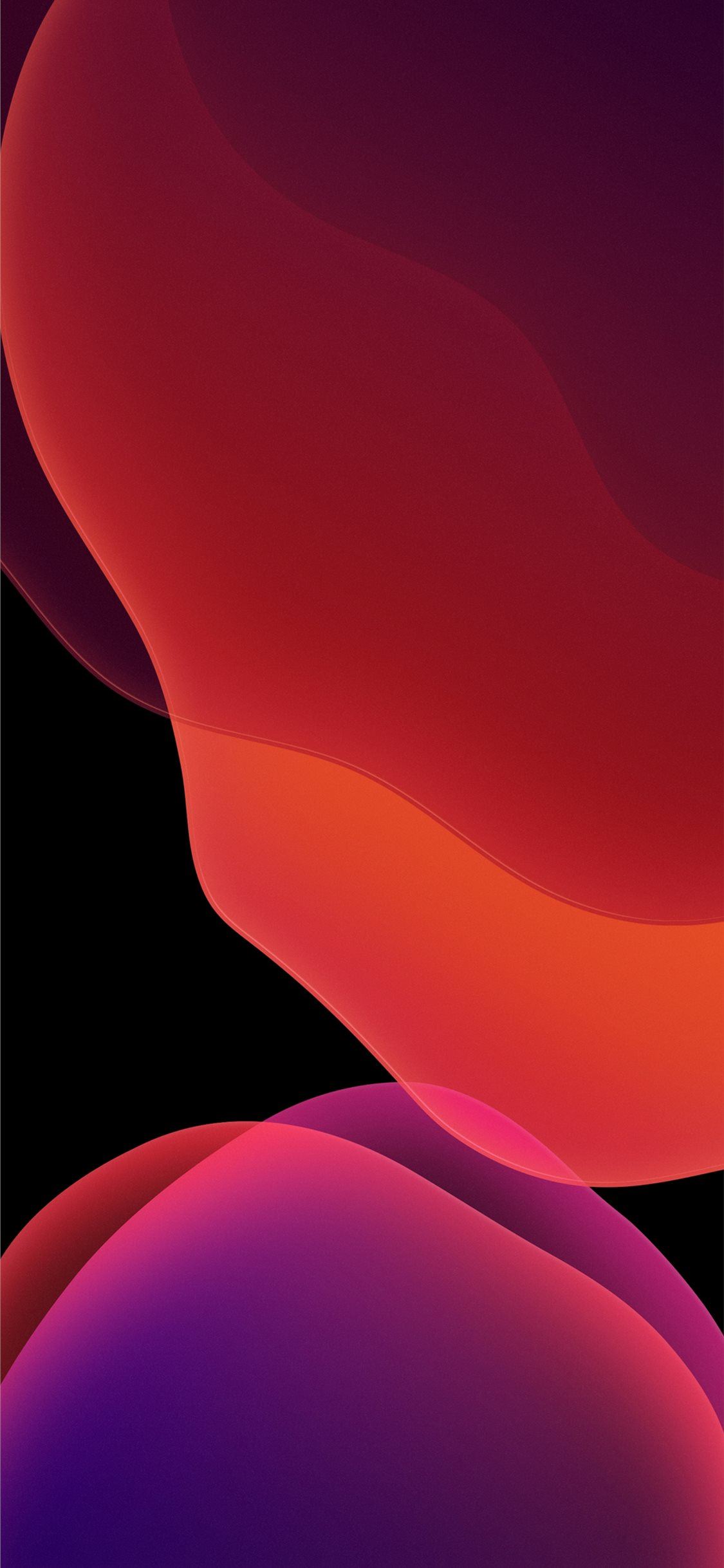 forme astratte sfumate rosso viola, 1125x2436 Full HD Verticale, iPhone