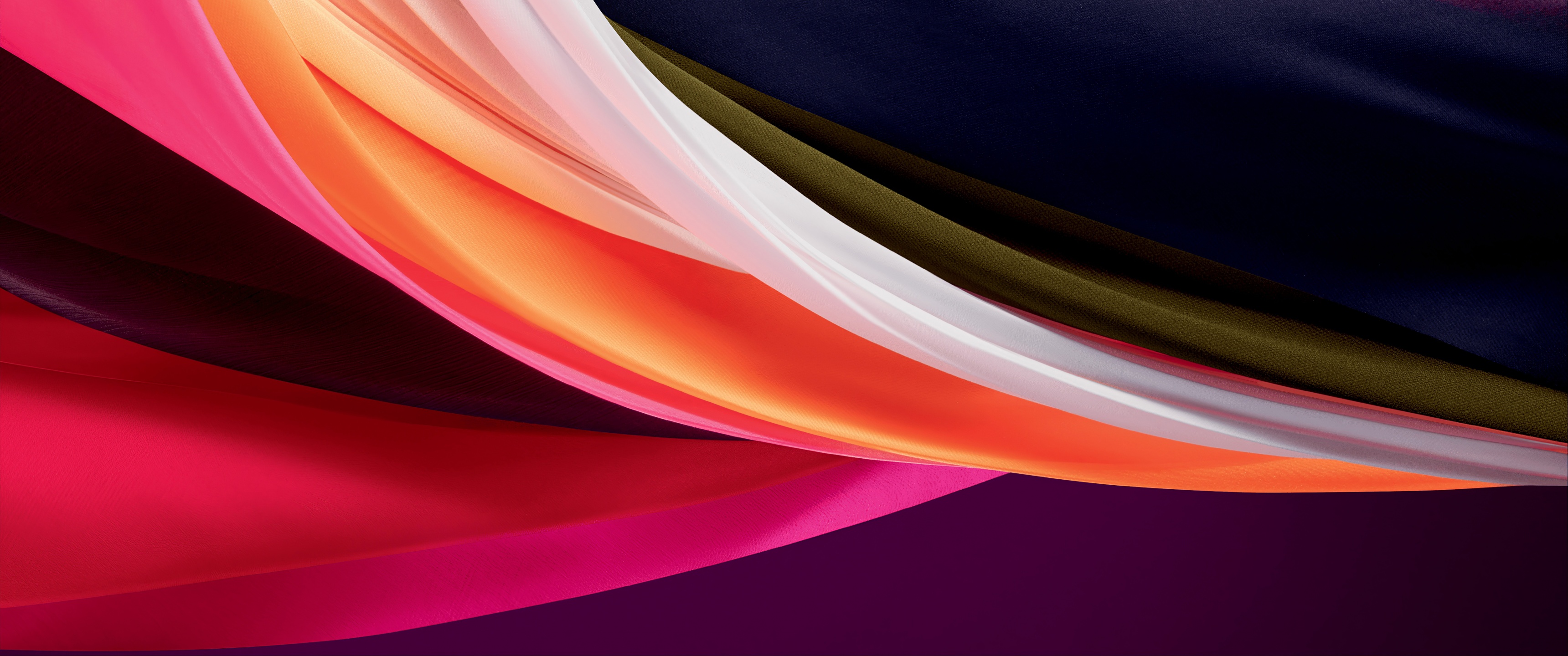 Onde astratte colorate sfumate, 3440x1440 21:9, Ultrawide