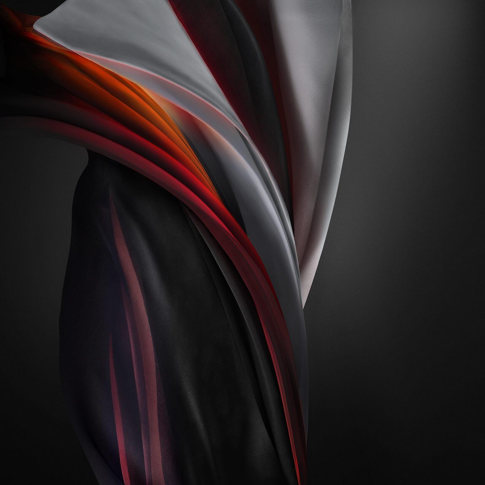 Astratto pieghe grigio rosso, 1634x1634 900p, Desktop