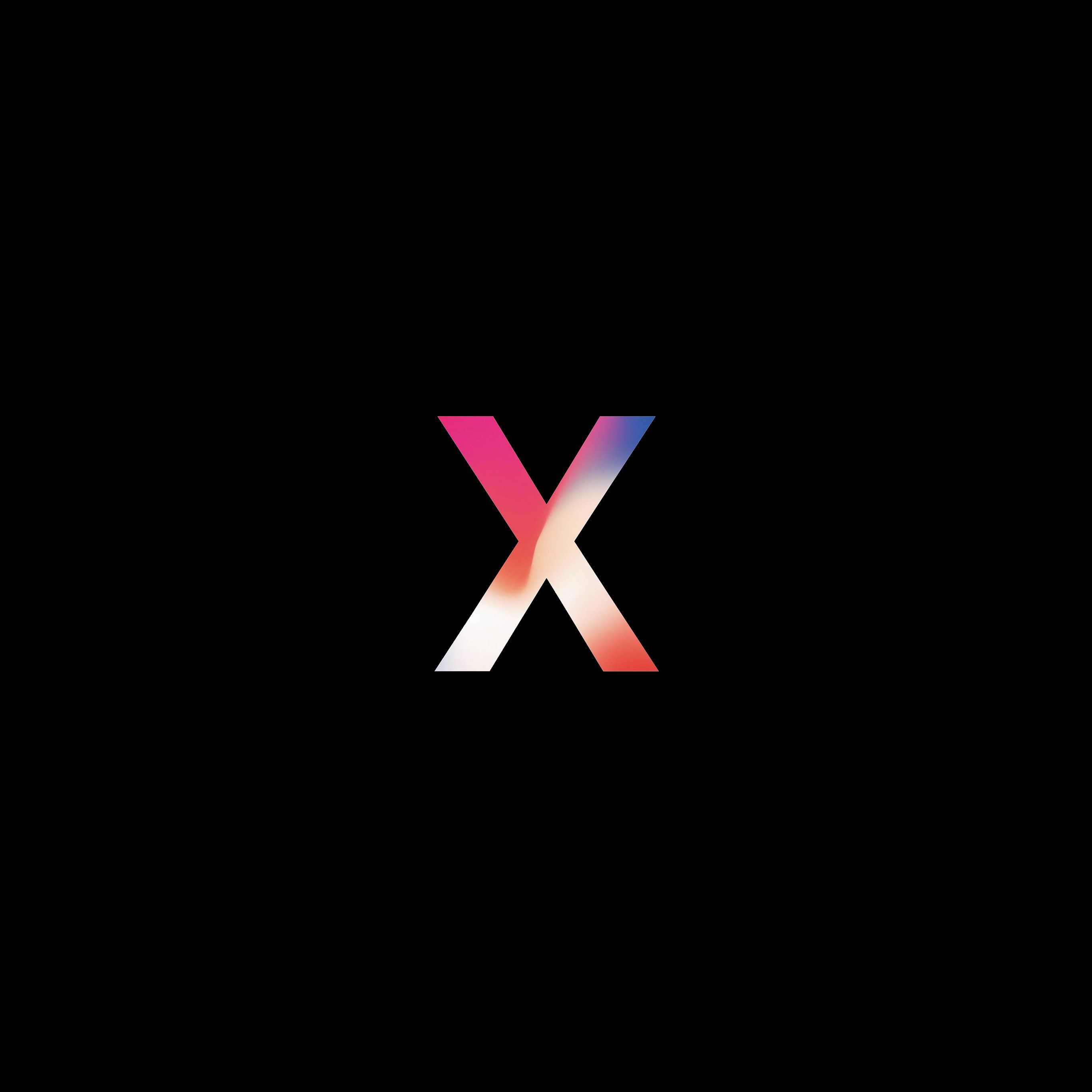 Logo iPhone X colorato, 2732x2732 2K+, PC