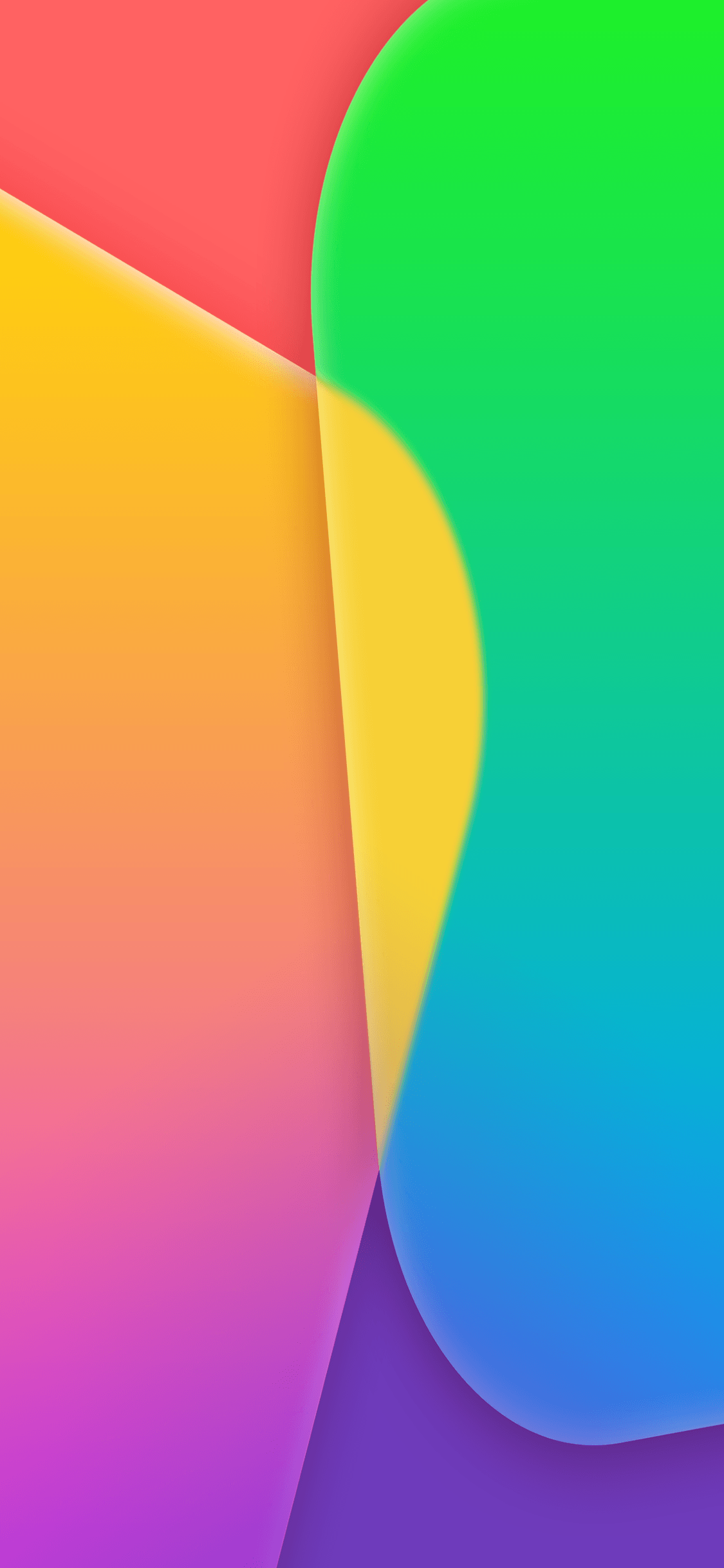 Sfondo astratto multicolore ondulato, 1125x2436 Verticale, iPhone Pro