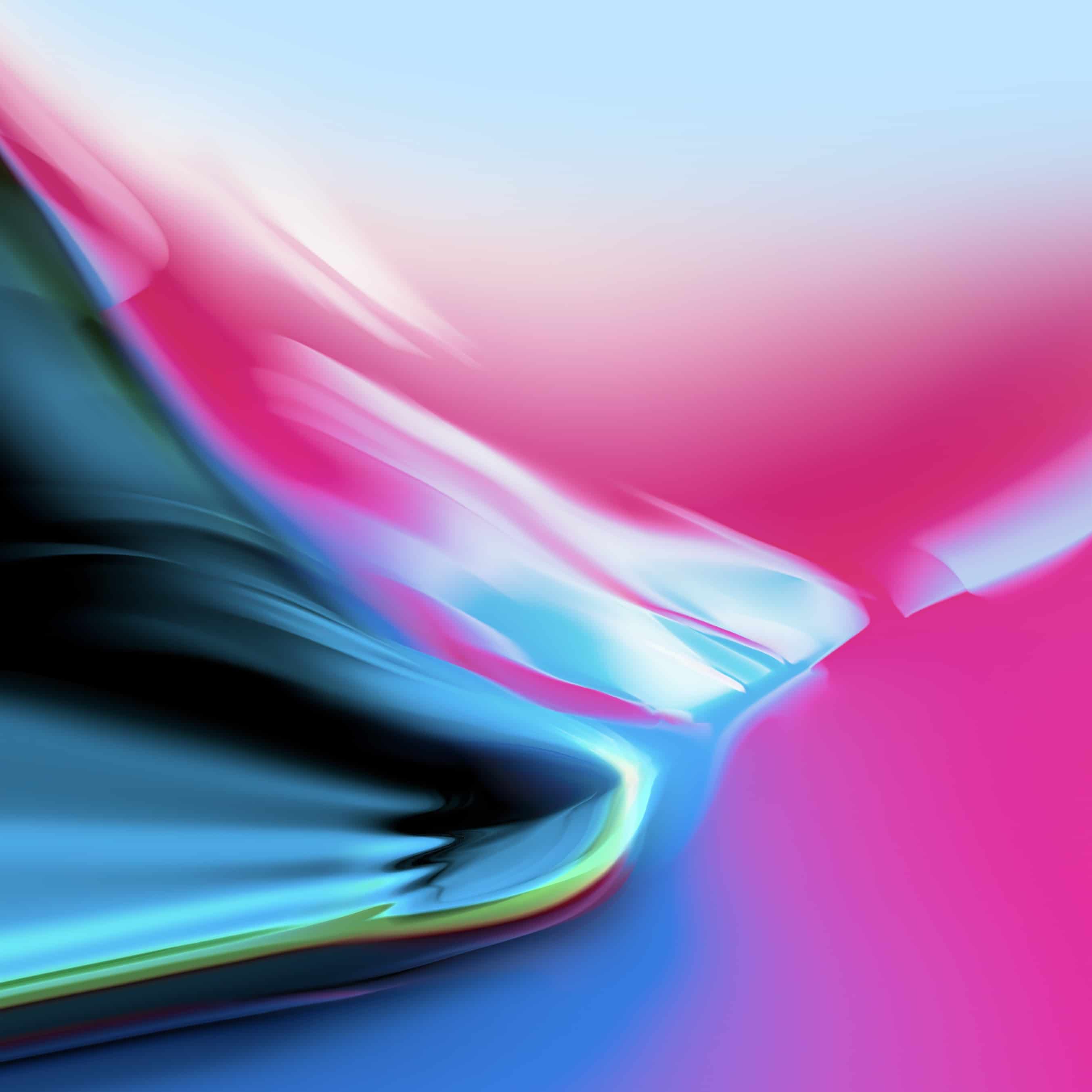 Onda astratta rosa blu, 2706x2706 2K+, Desktop