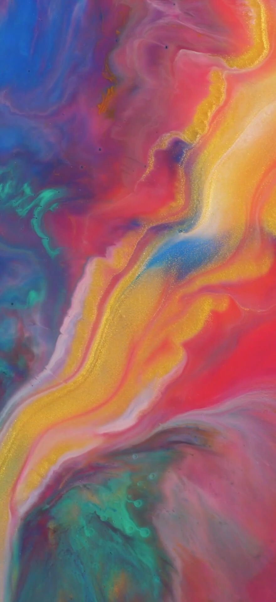 Sfondo astratto colorato fluido, 880x1920 Full HD Verticale, iPhone Plus
