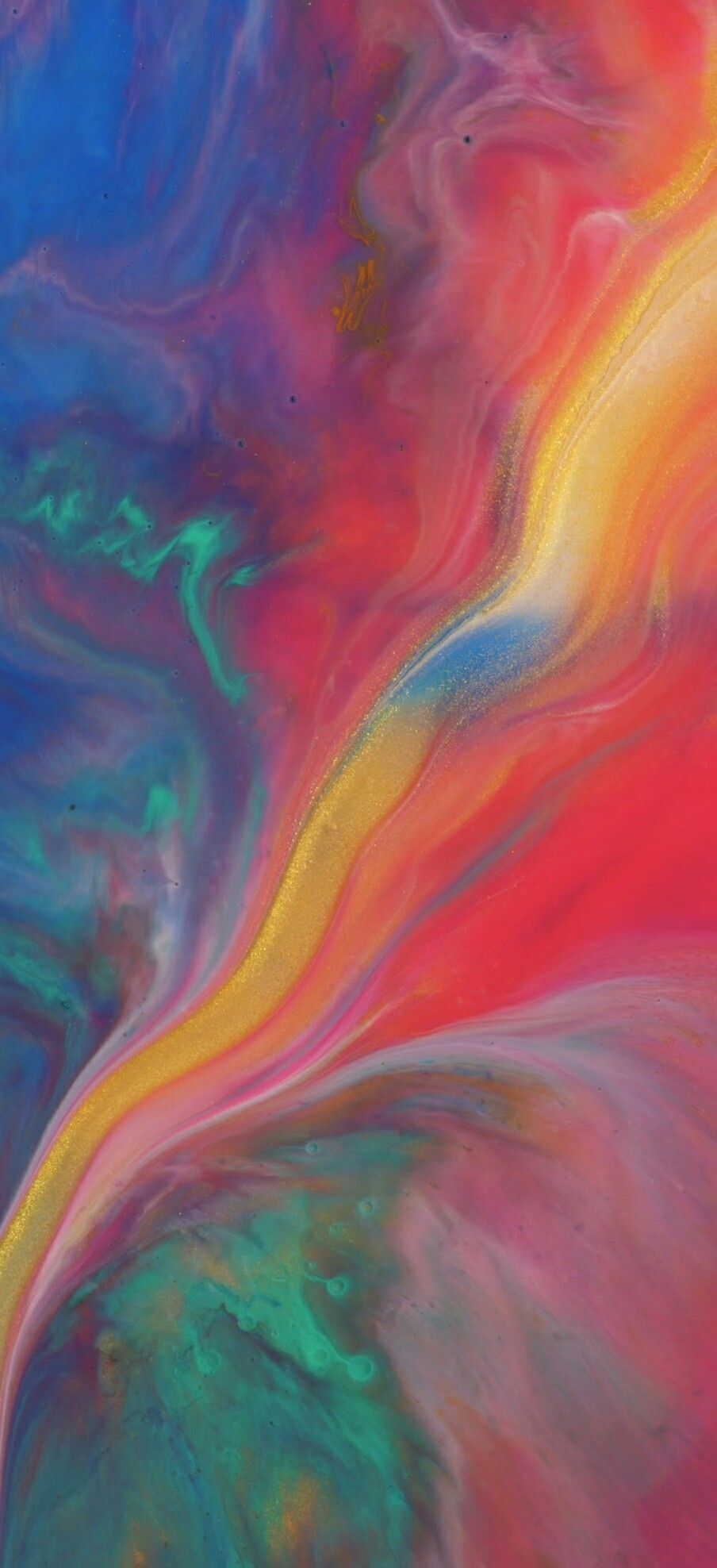 Astratto fluido colorato, 904x1976 Full HD Verticale, iPhone