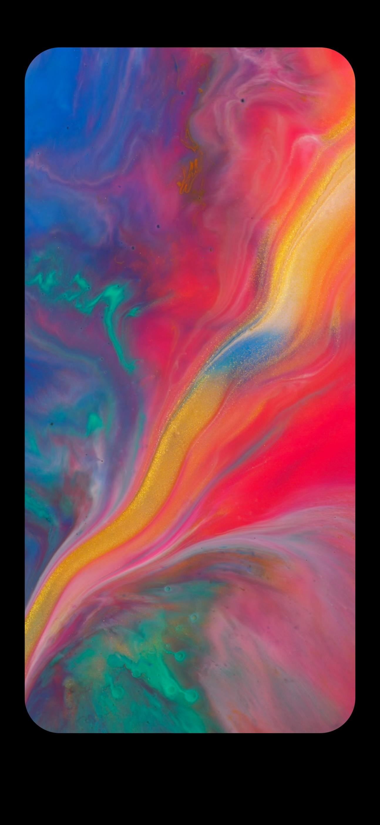 Sfondo astratto colorato fluido, 1294x2802 Full HD Verticale, iPhone Air