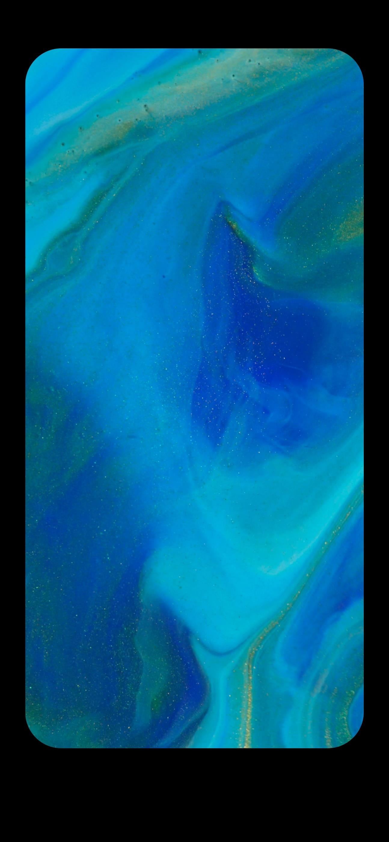 Sfondo astratto blu turchese, 1294x2802 Verticale, iPhone Air