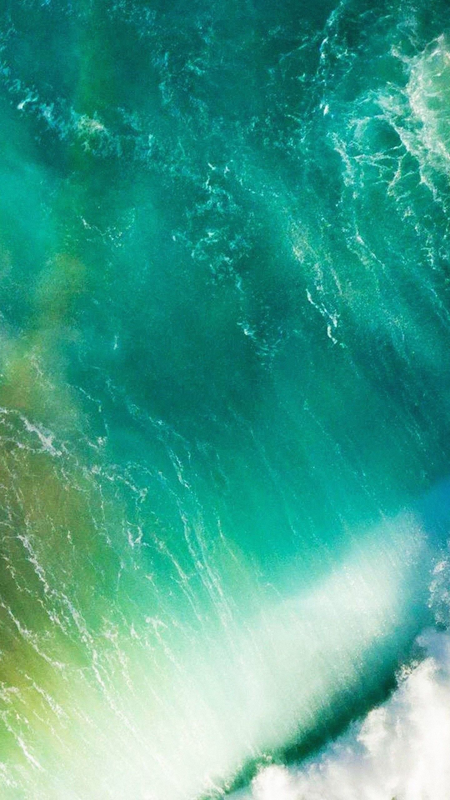 Onda oceano verde acqua, sfondi iPad, 1440x2560 Full HD Verticale, iPad Pro