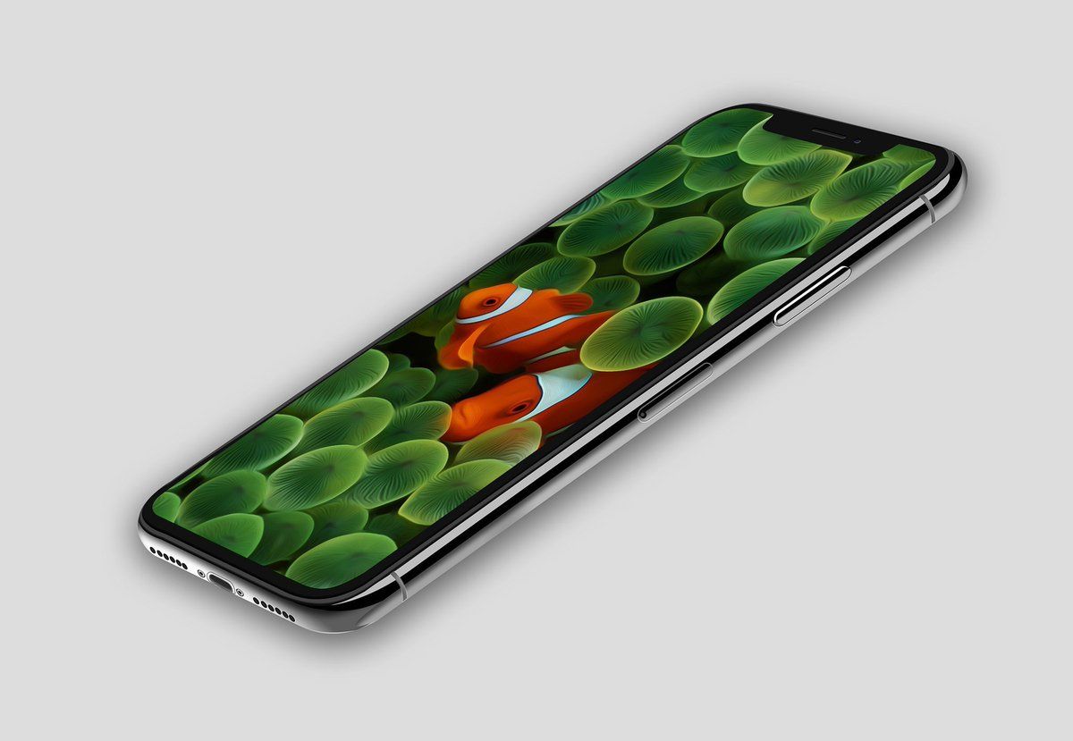 iPhone X con bolle verdi, 1200x829 HD, Desktop