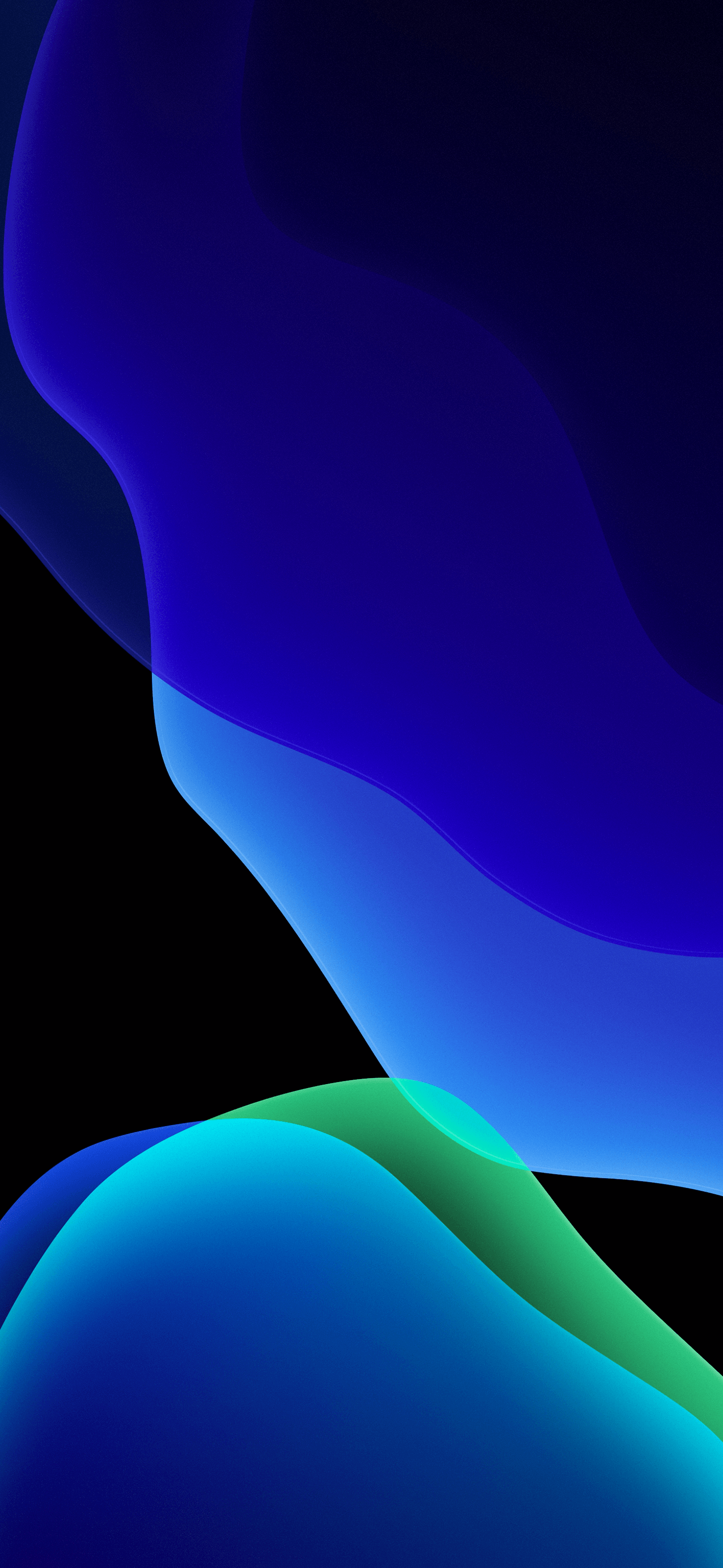 Sfondo astratto blu iOS, 1436x3113 Full HD Verticale, iPhone Pro