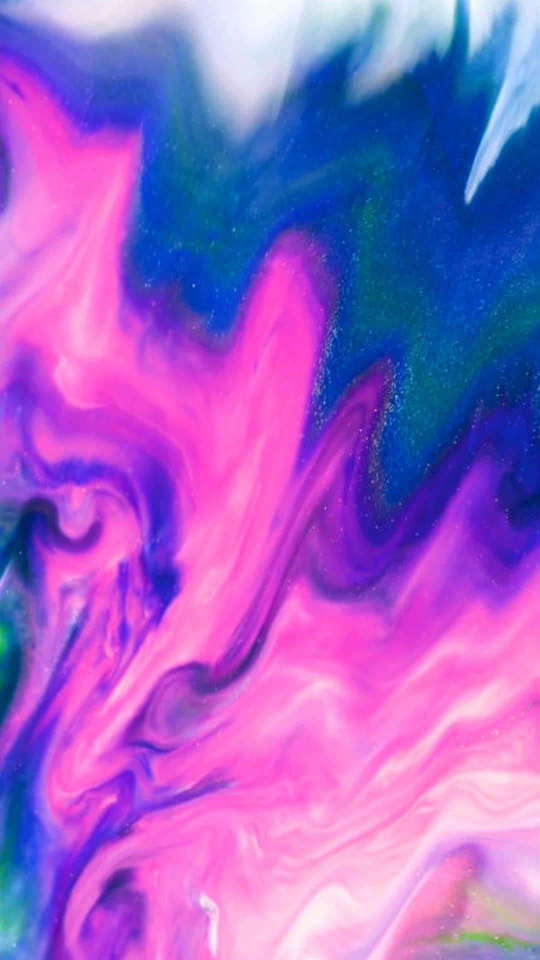 Sfondo astratto fluido rosa blu, 1080x1920 Verticale, iPhone Plus