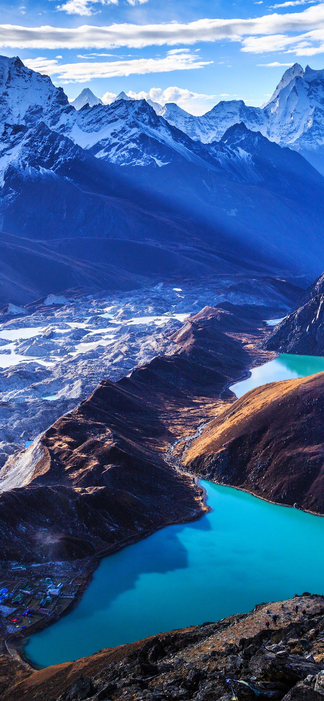 lago turchese montagne Himalaya, 1125x2436 Full HD Verticale, iPhone Plus